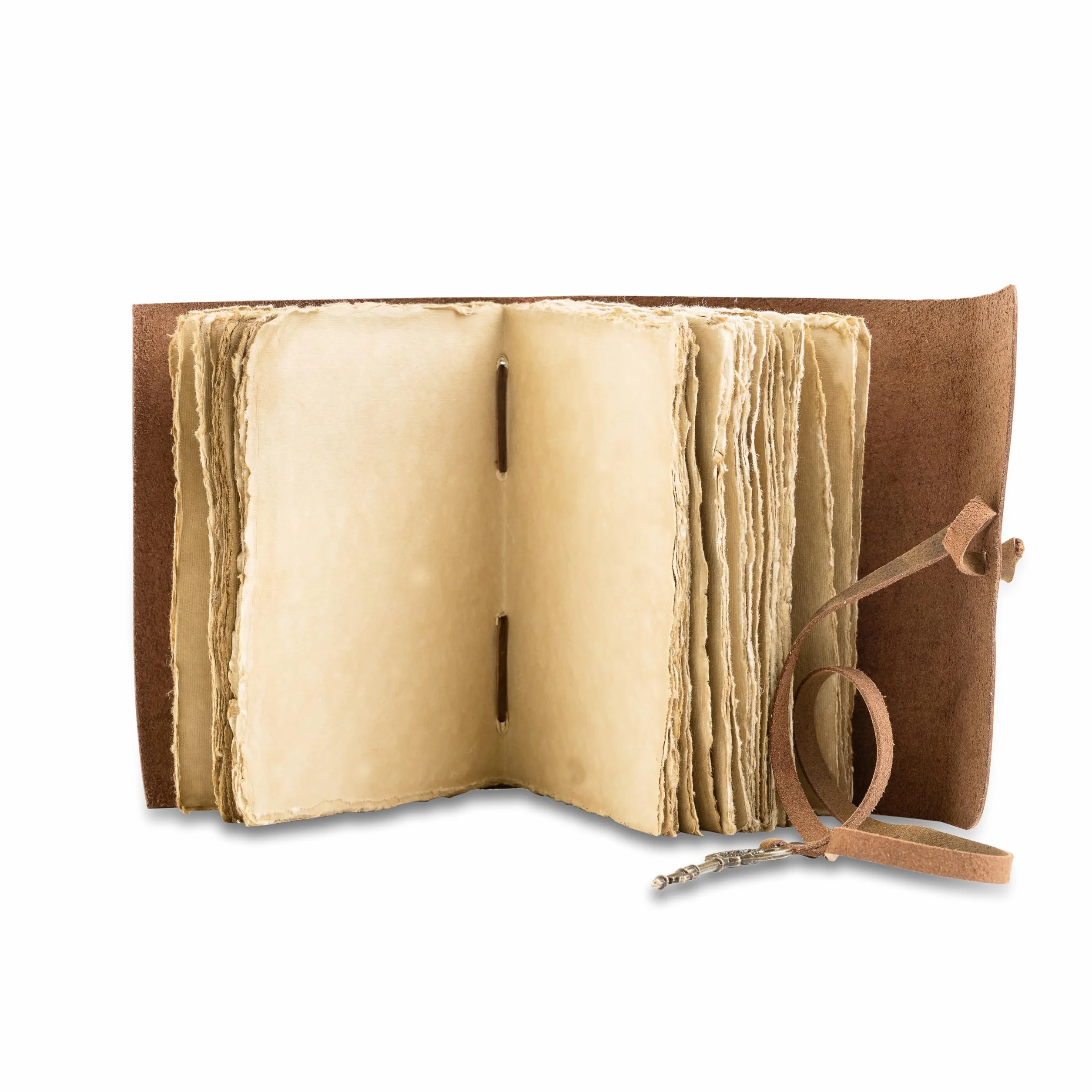 Carnet en Cuir Journal Vintage avec Pages Vierges épaisses Non Lignées 18 x 13 cm