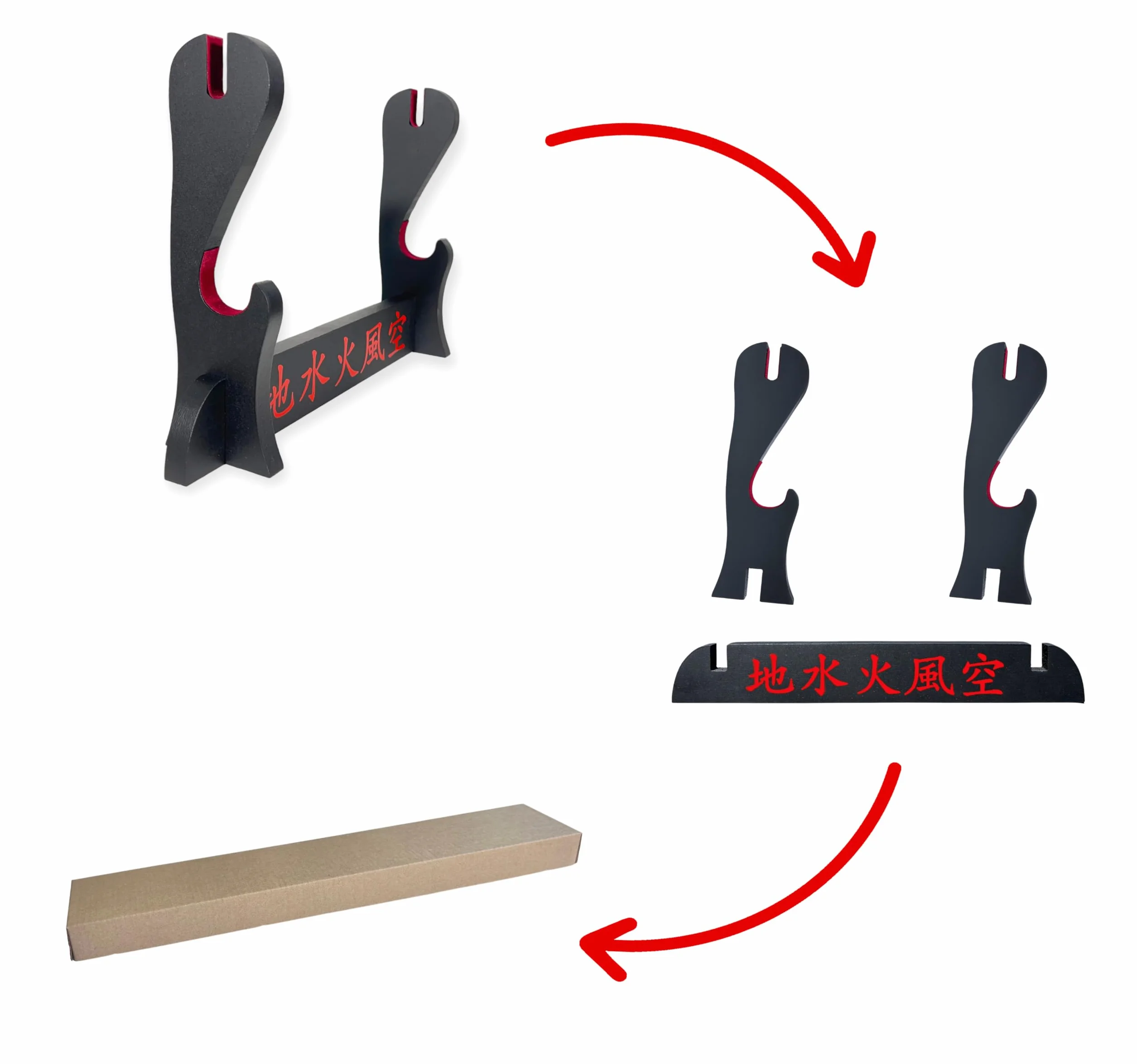 Katana Décoratif Japonais Muichiro avec Présentoir Premium