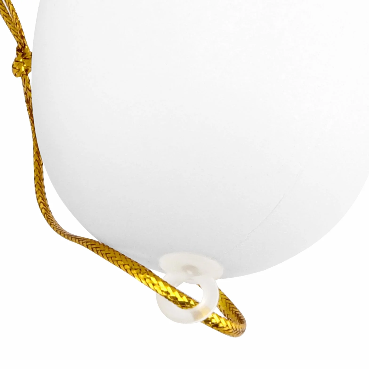 Œufs de Pâques décoratifs en plastique - Lot de 60 - Blanc - 6 x 4 cm - À suspendre