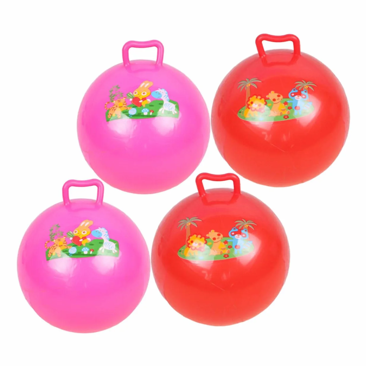 Balles Gonflables en PVC Résistants à l'Explosion, Design Cartoon Couleur Aléatoire, Jouets pour Garçon et Filles