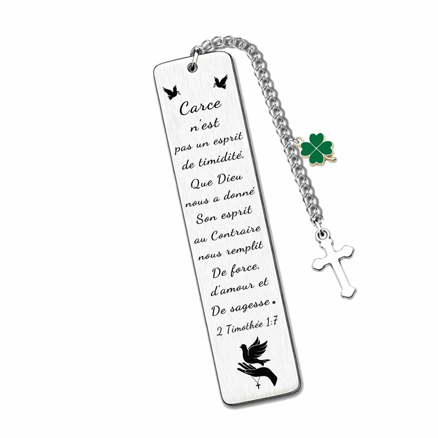 Marque-Page Chrétien Religieux pour Femme Homme Cadeau Communion Confirmation Baptême Anniversaire Calendrier Avent (2)