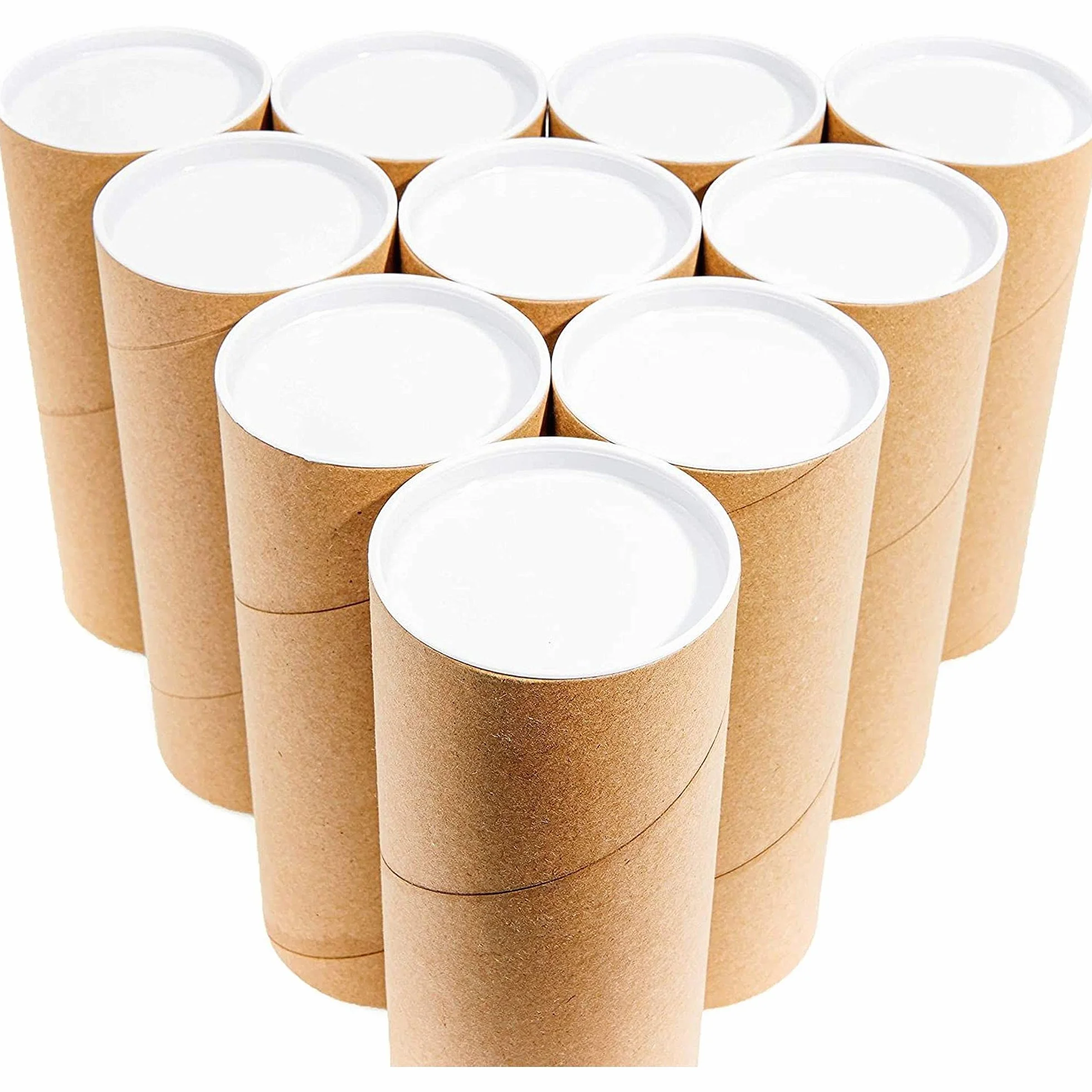 Tubes d'expédition ronds en carton 76 x 152 mm pour affiches, œuvres d'art, calendriers
