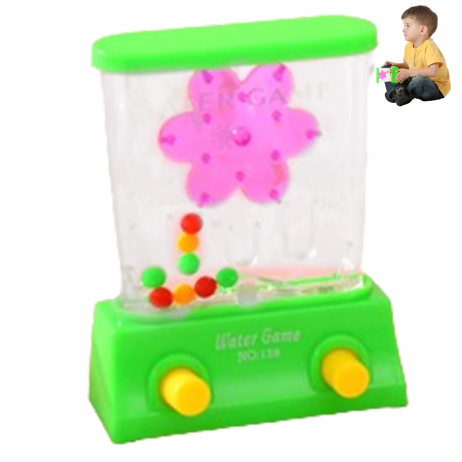 Jeu d'arcade aquatique portable avec anneau jouets de plage éducatifs motricité fine