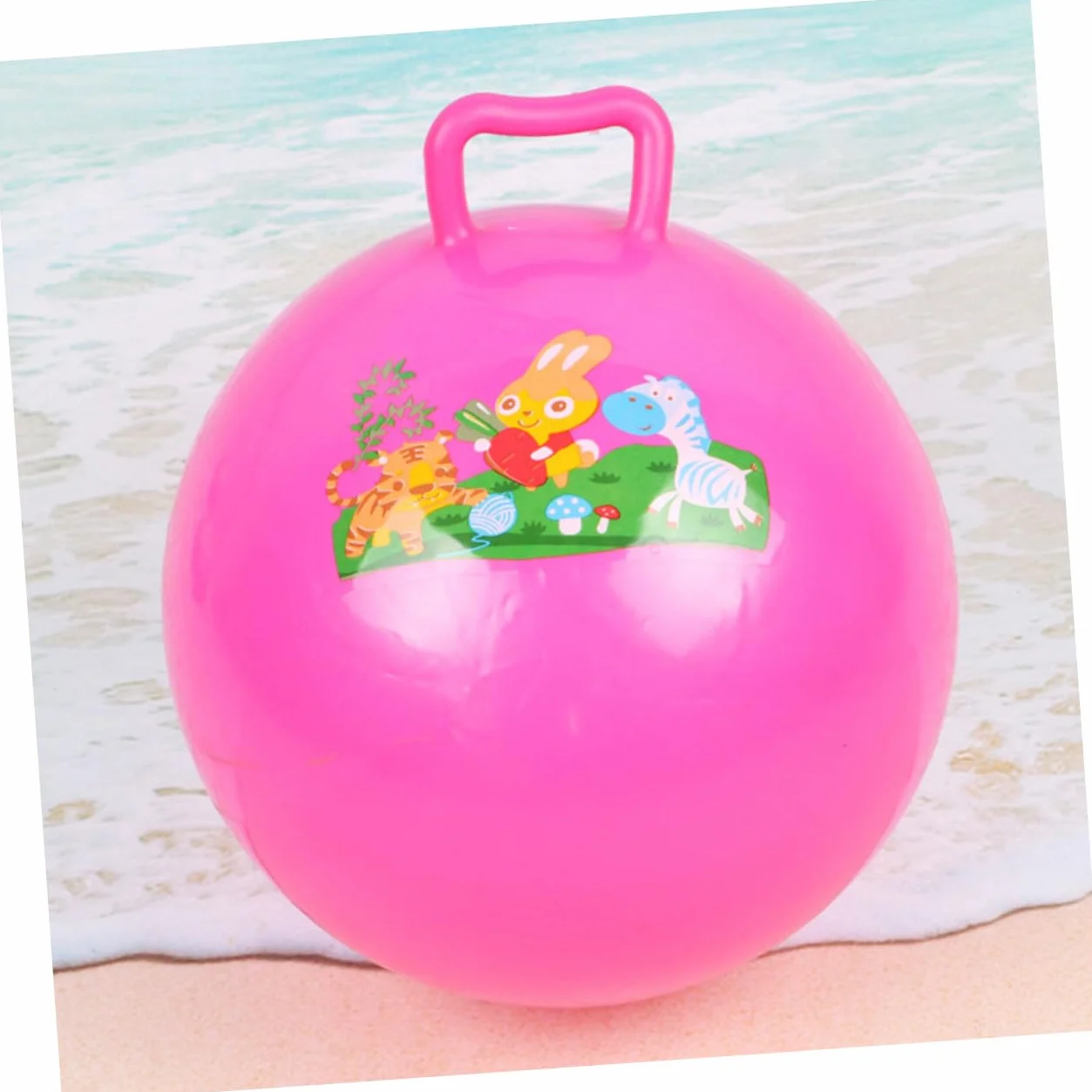 Balles Gonflables en PVC Résistants à l'Explosion, Design Cartoon Couleur Aléatoire, Jouets pour Garçon et Filles