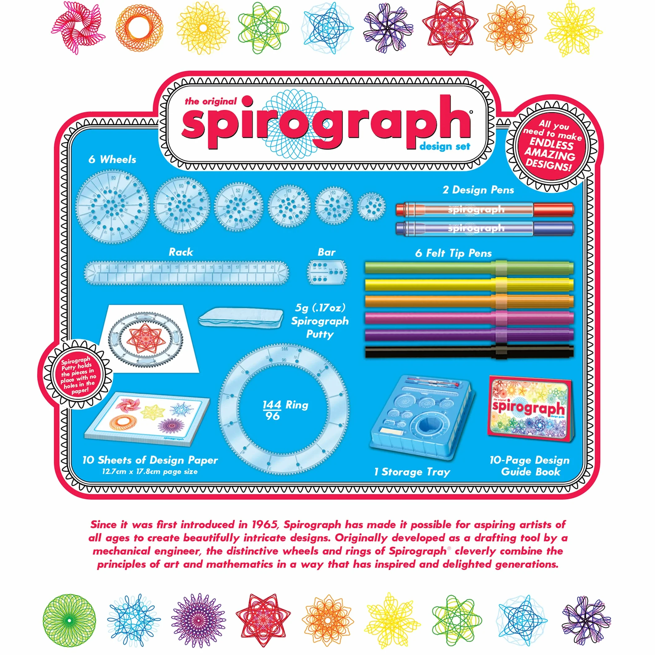 Spirograph Ensemble design - Dessins créatifs - À partir de 8 ans