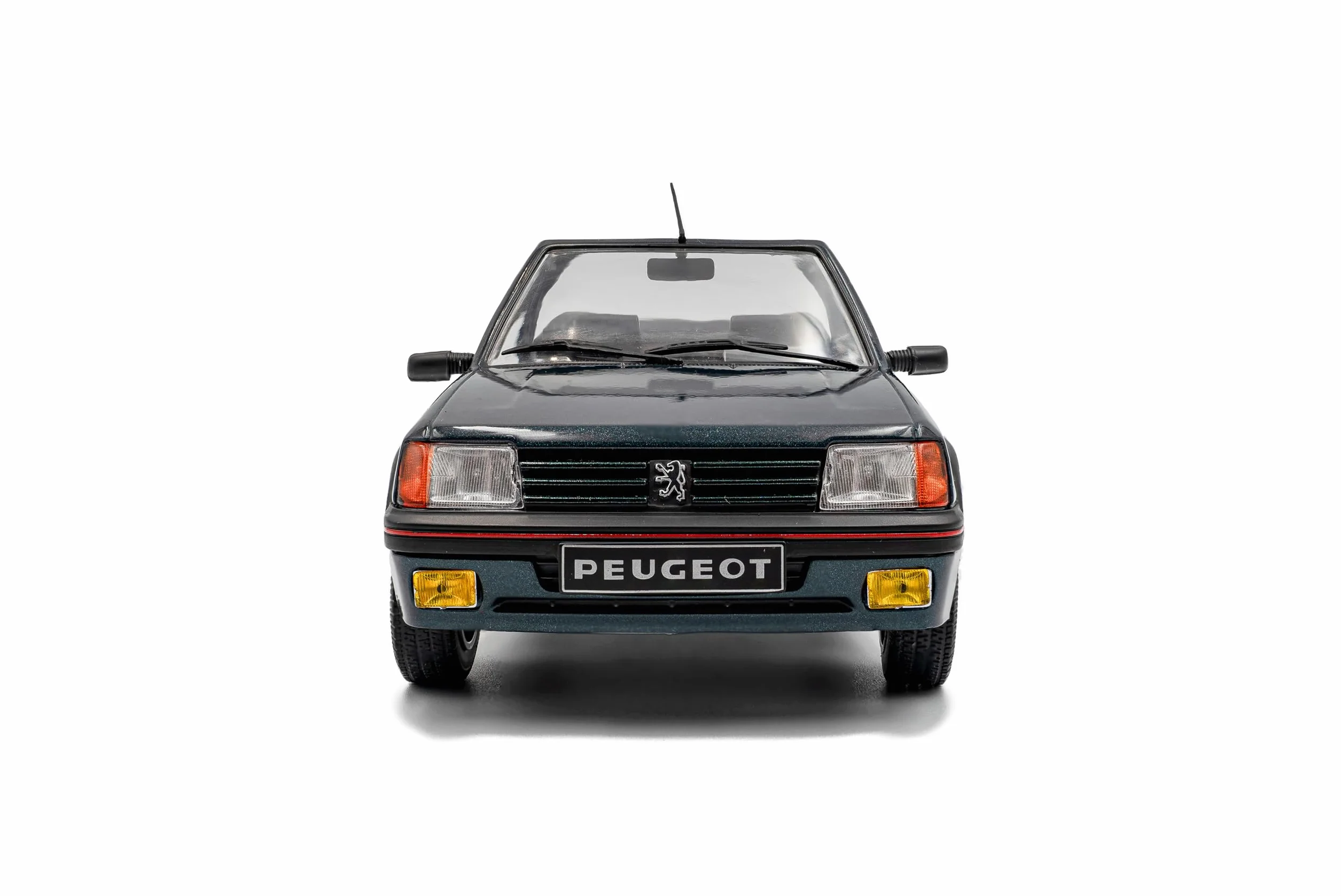 Solido Peugeot 205 CTI Roland-Garros Cabrio Diecast 1:18 Vert Métallique