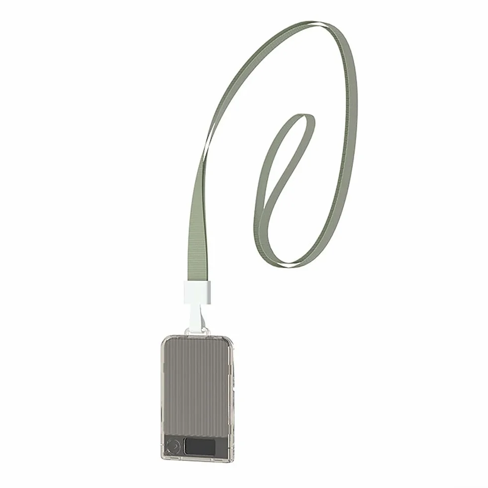 Étui de protection pour ordinateur portable Plaud Note/Plaud Note Pro AI, support magnétique, cordon de serrage, gris