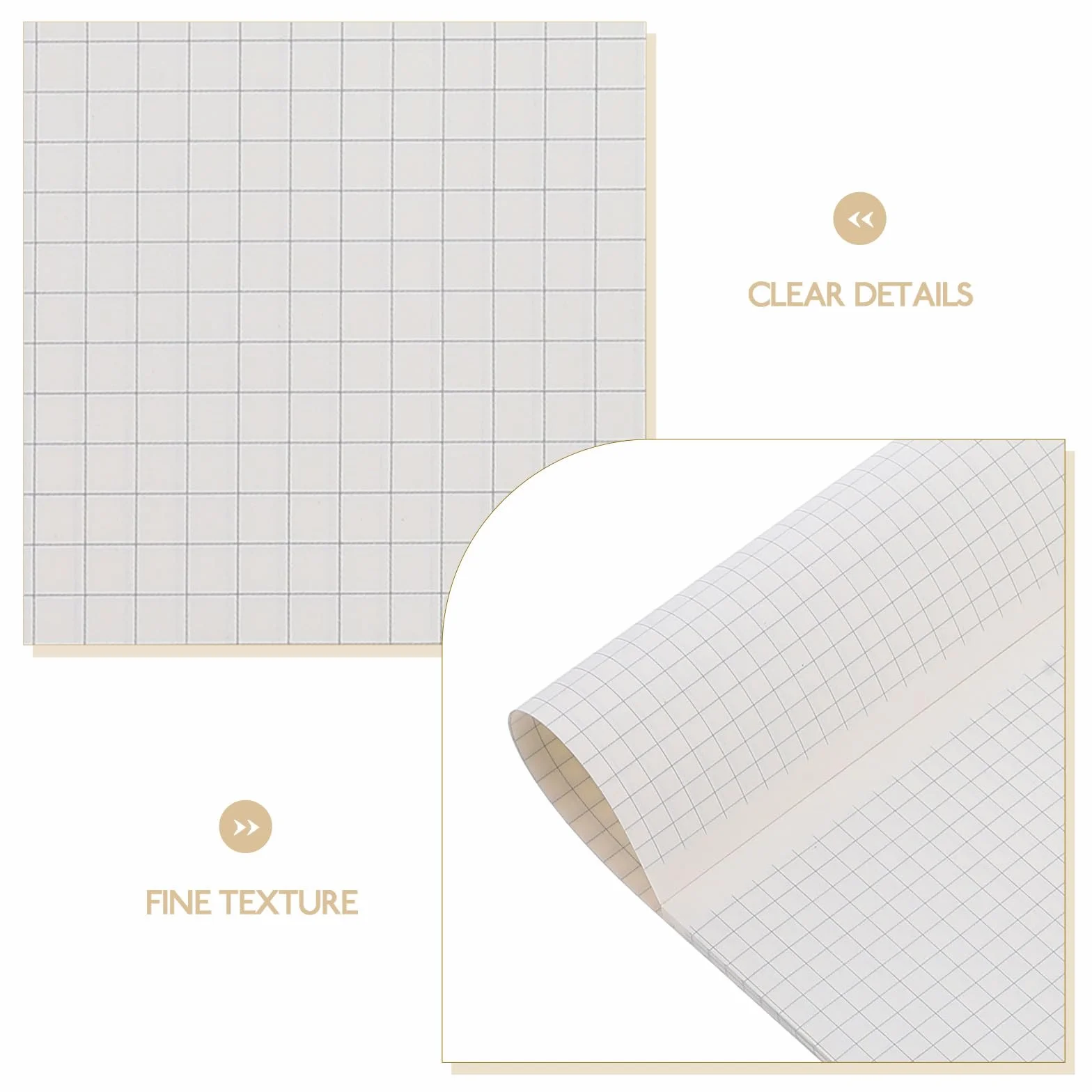 Bloc de Papier Millimétré Épais 40 Feuilles Grand Format pour Dessin et Écriture Scolaire