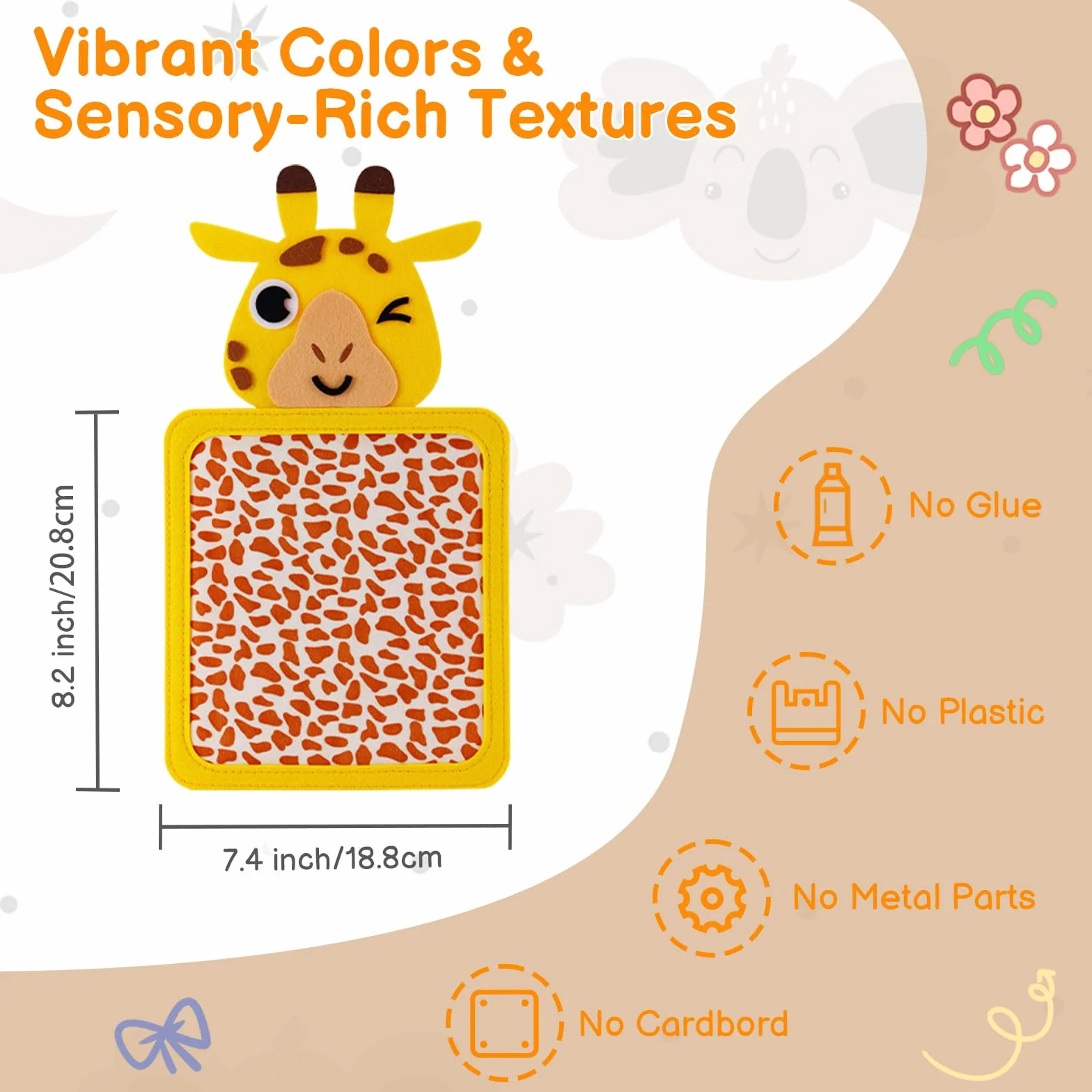 Tapis Sensoriel Enfant Autiste 8 Pièces Jouets Sensoriels Tactiles Dalles de Sol