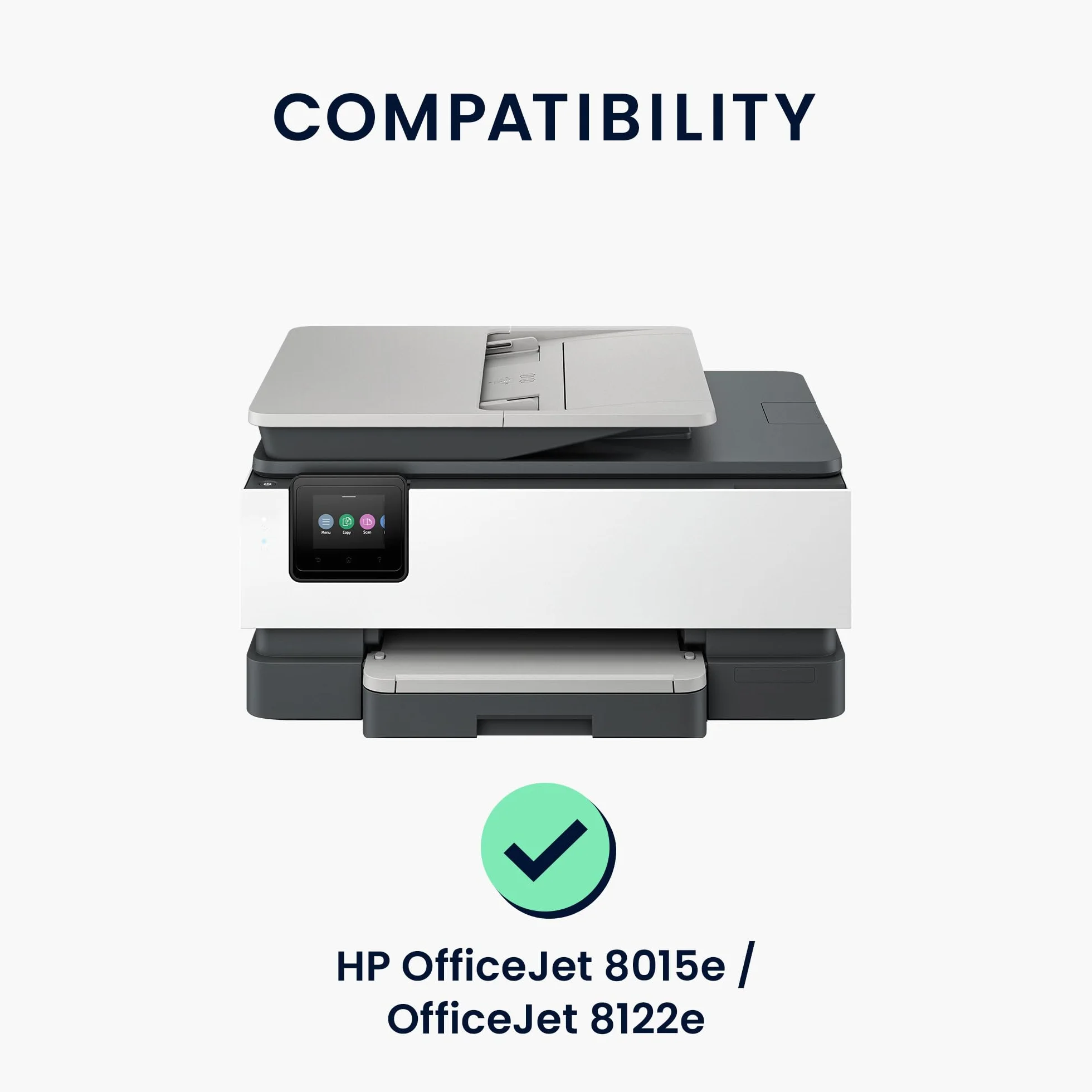 kwmobile Housse Compatible HP OfficeJet 8015e 8122e Protection Imprimante Gris Foncé