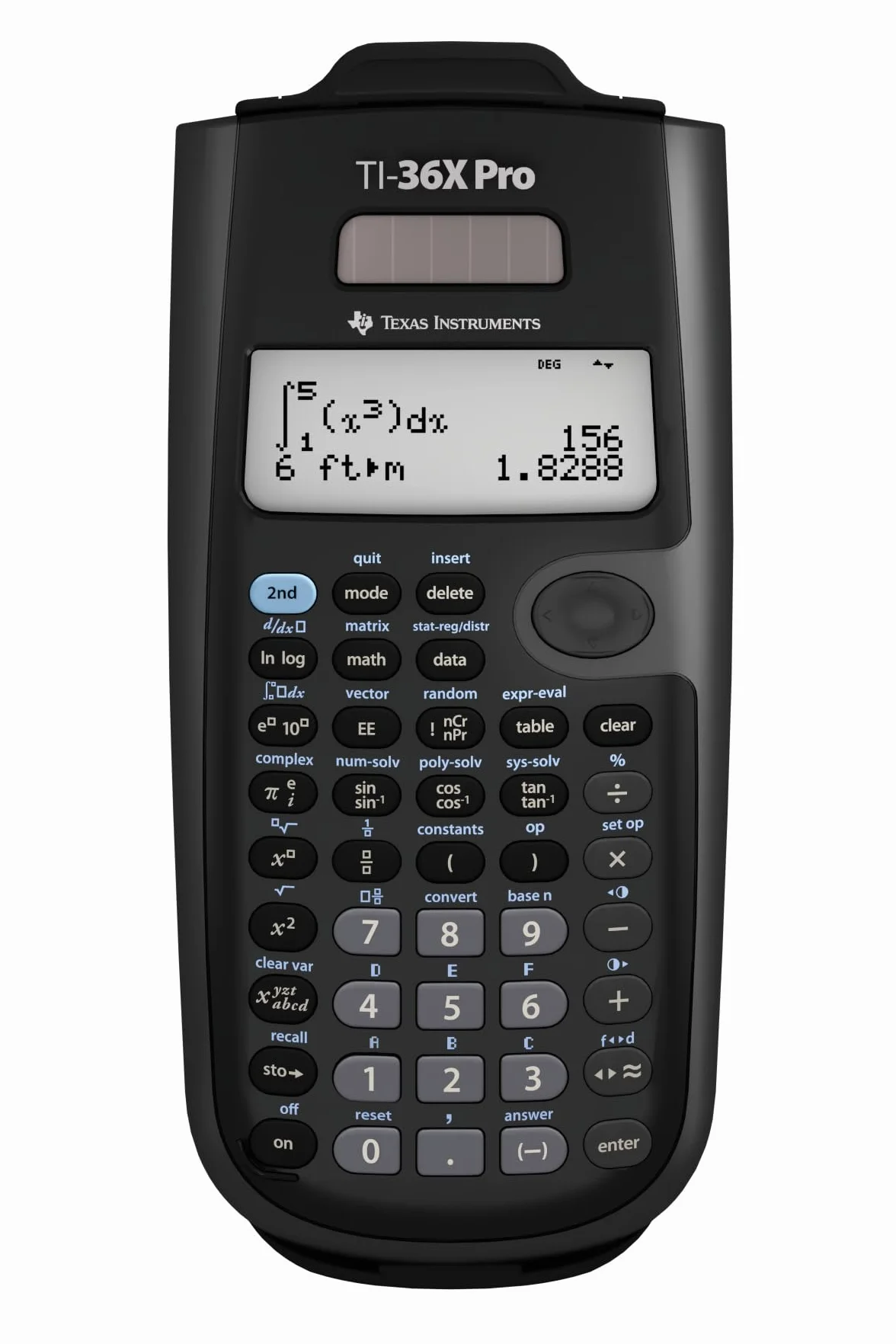 Texas Instruments TI-36X Pro Calculatrice Scientifique Noir