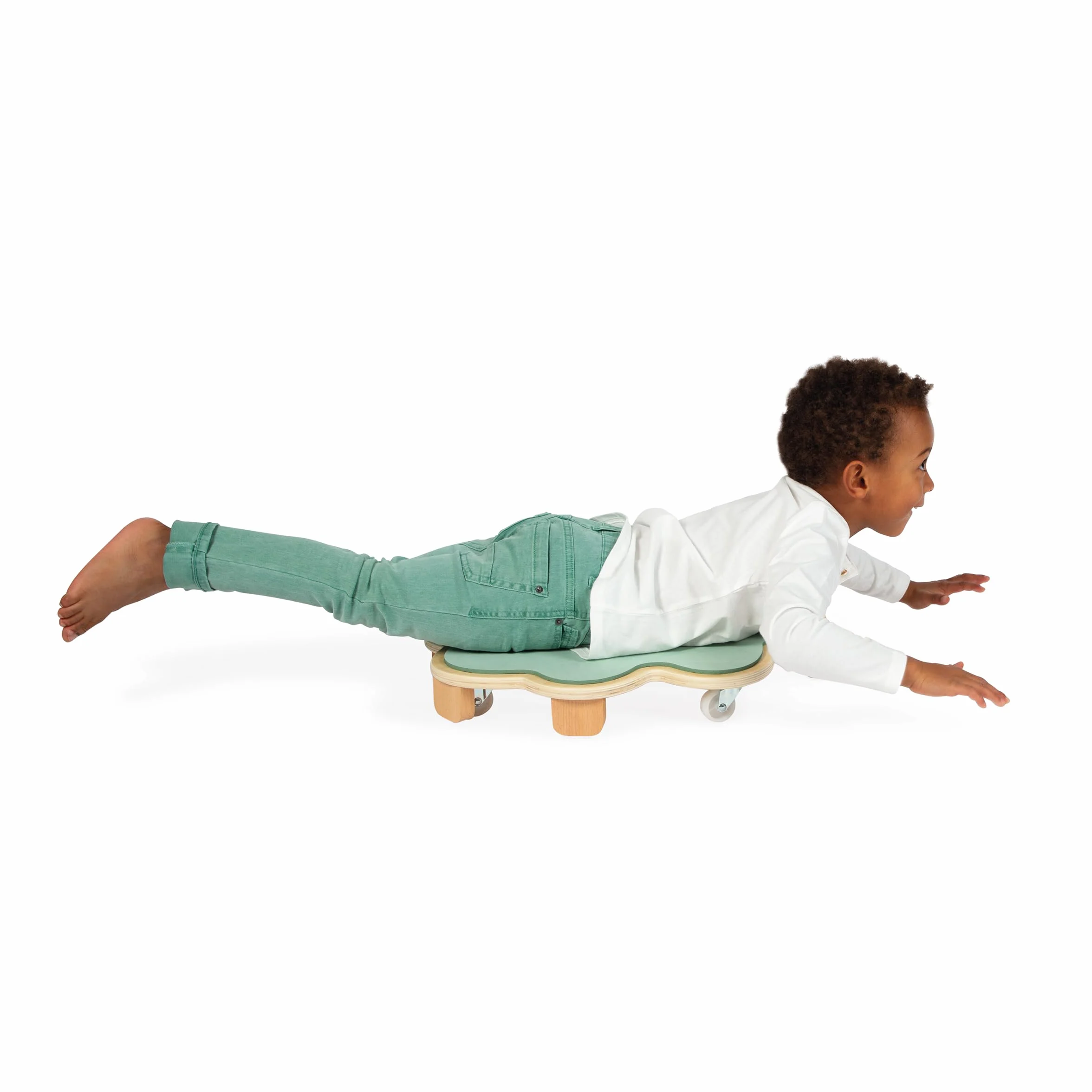 Janod Feuille Roulante Sweet Cocoon Planche à roulettes en Bois FSC Jeu d'Adresse Enfant 4 Ans