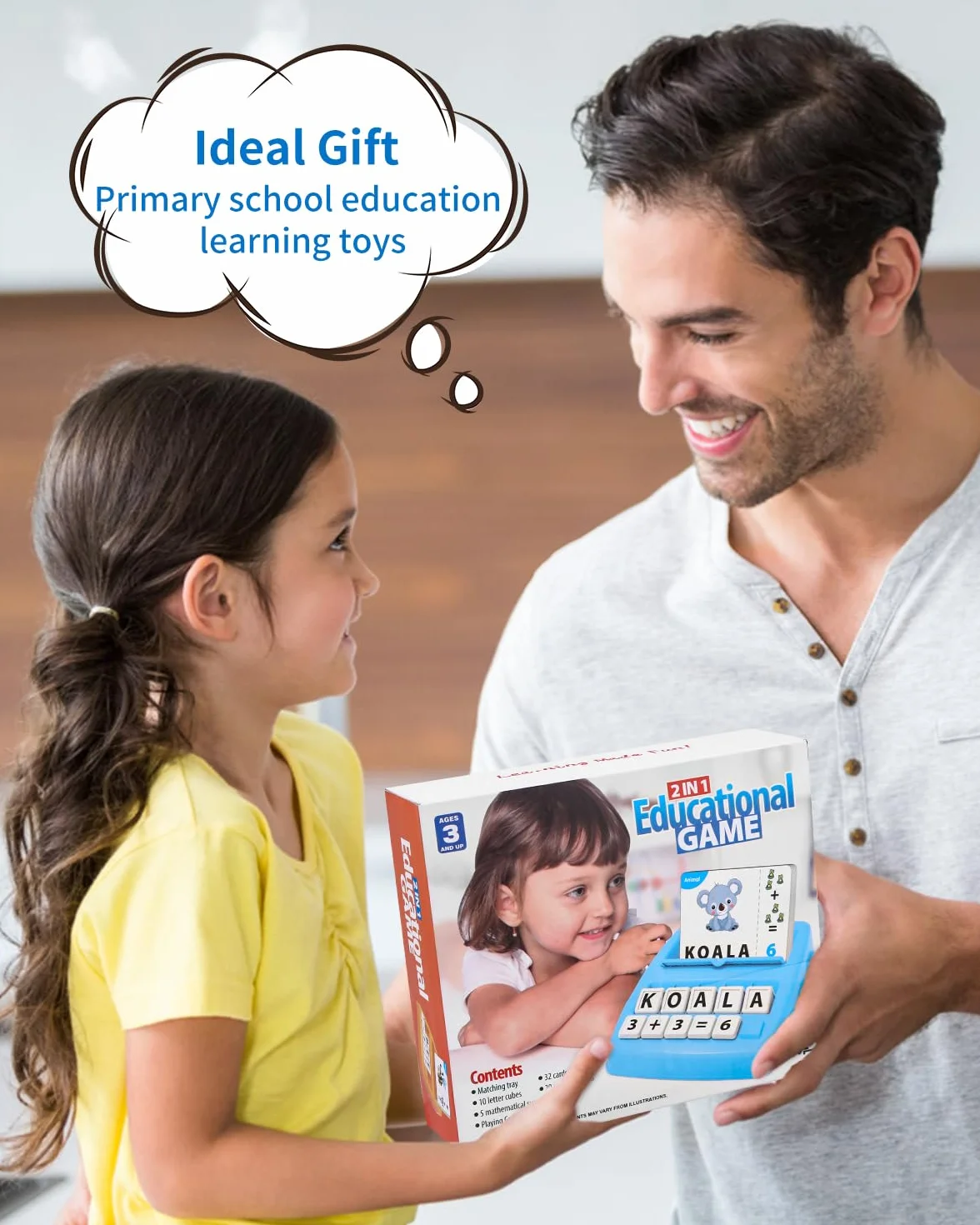 Jeux Educatif 3-8 Ans Cadeau Enfant Apprendre a Lire Lettre Scrabble