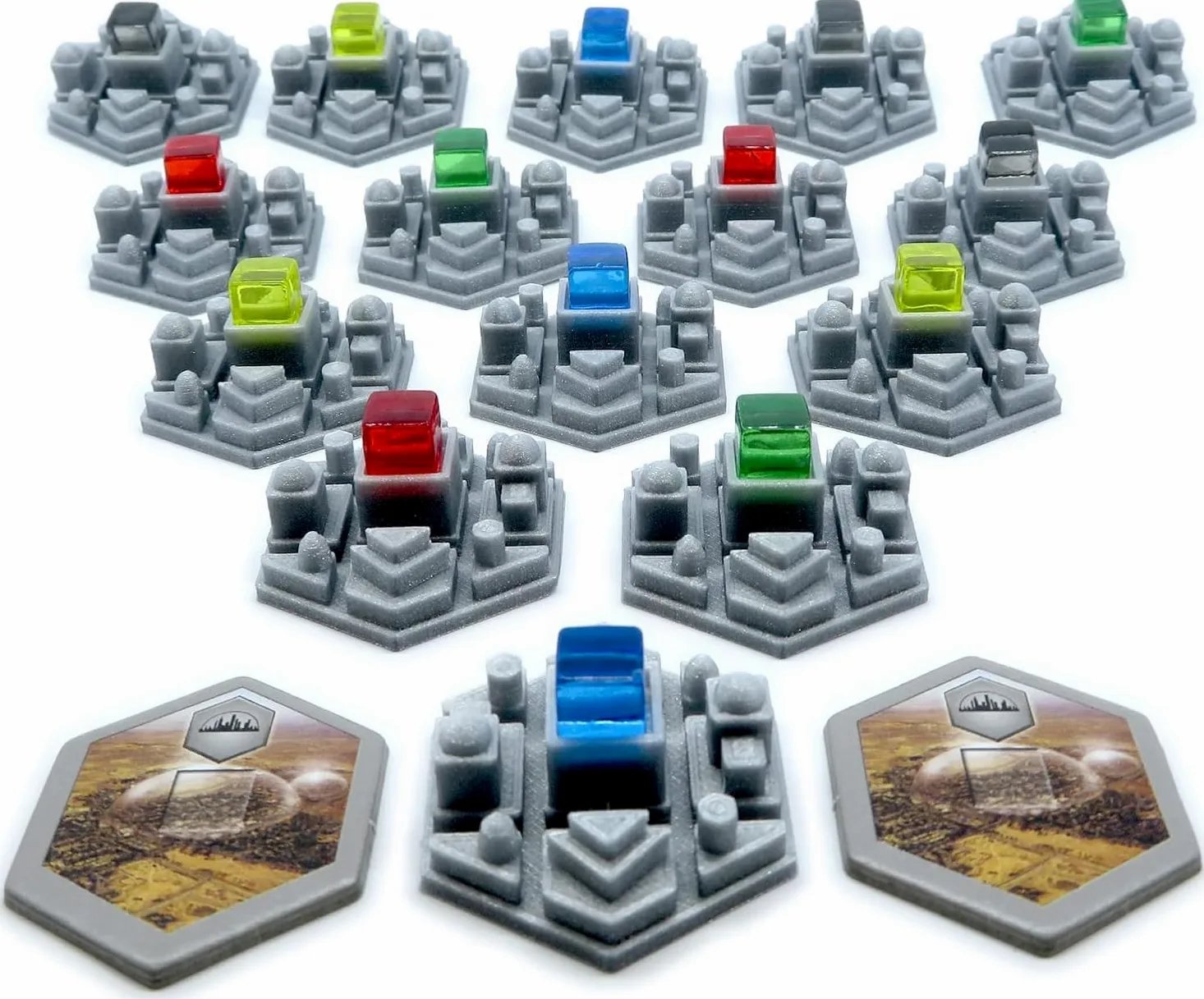 Pack d'Amélioration Complet pour Terraforming Mars et Ses Extensions Colonies, Venus Next et Conflicts - 87 Pièces (MARS014)