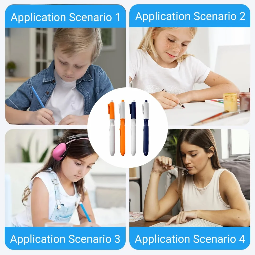 Lot De 4 Stylos À Eau Magiques Inscriptibles, Stylo Pistolet à Eau Rétractable Créatif, Fournitures Scolaires