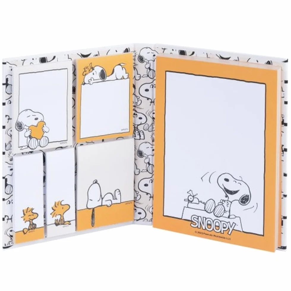 Grupo Erik Pack Notes Adhésives Snoopy Bloc-Notes Repositionnables Fourniture Bureau Kawaii