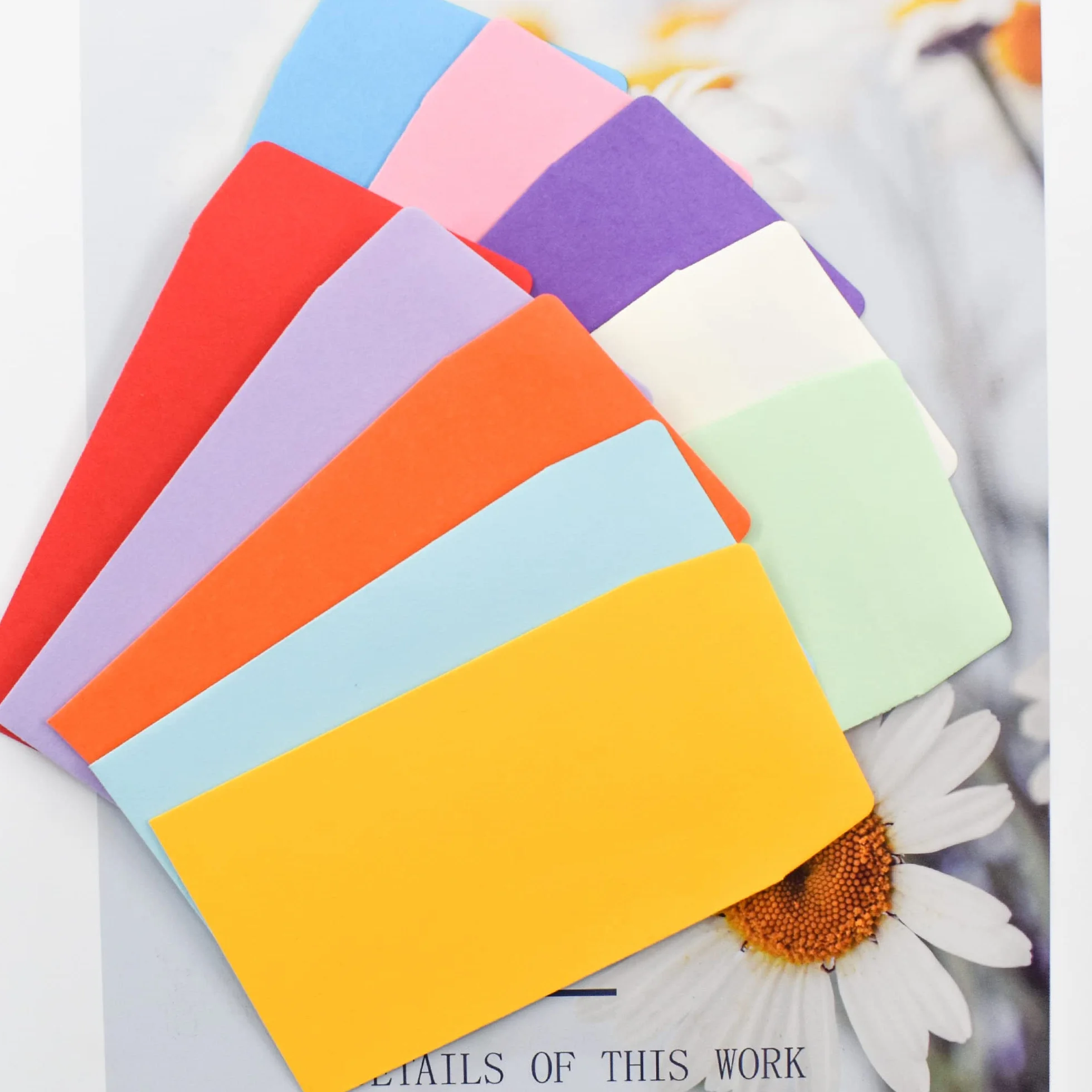 VANRA Lot de 150 Enveloppes Colorées pour Pièces de Monnaie 5,3 x 8,9 cm