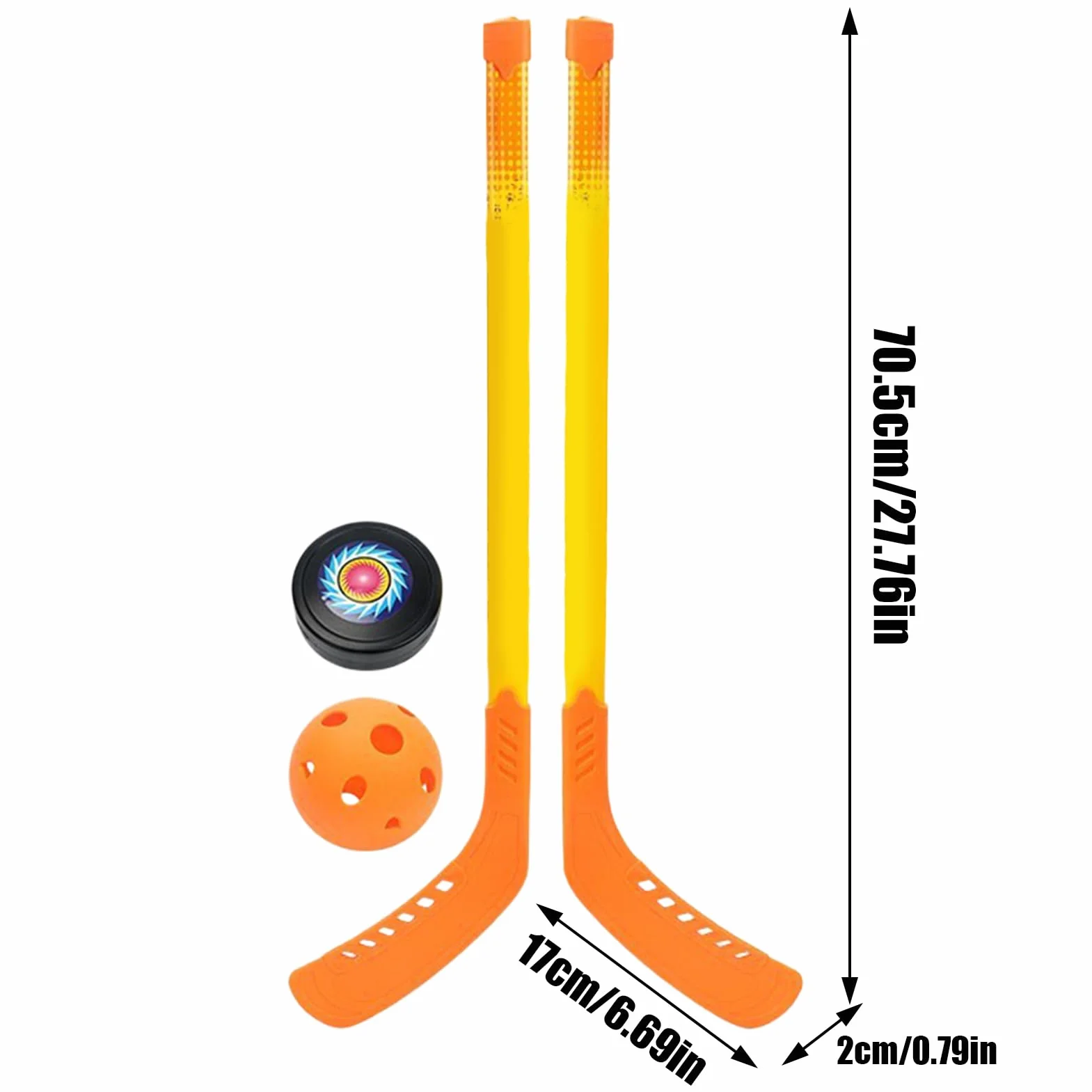 Ensemble de Hockey pour Bâton et Balles Abs 350 g pour Jeunes Débutants Intérieur Extérieur