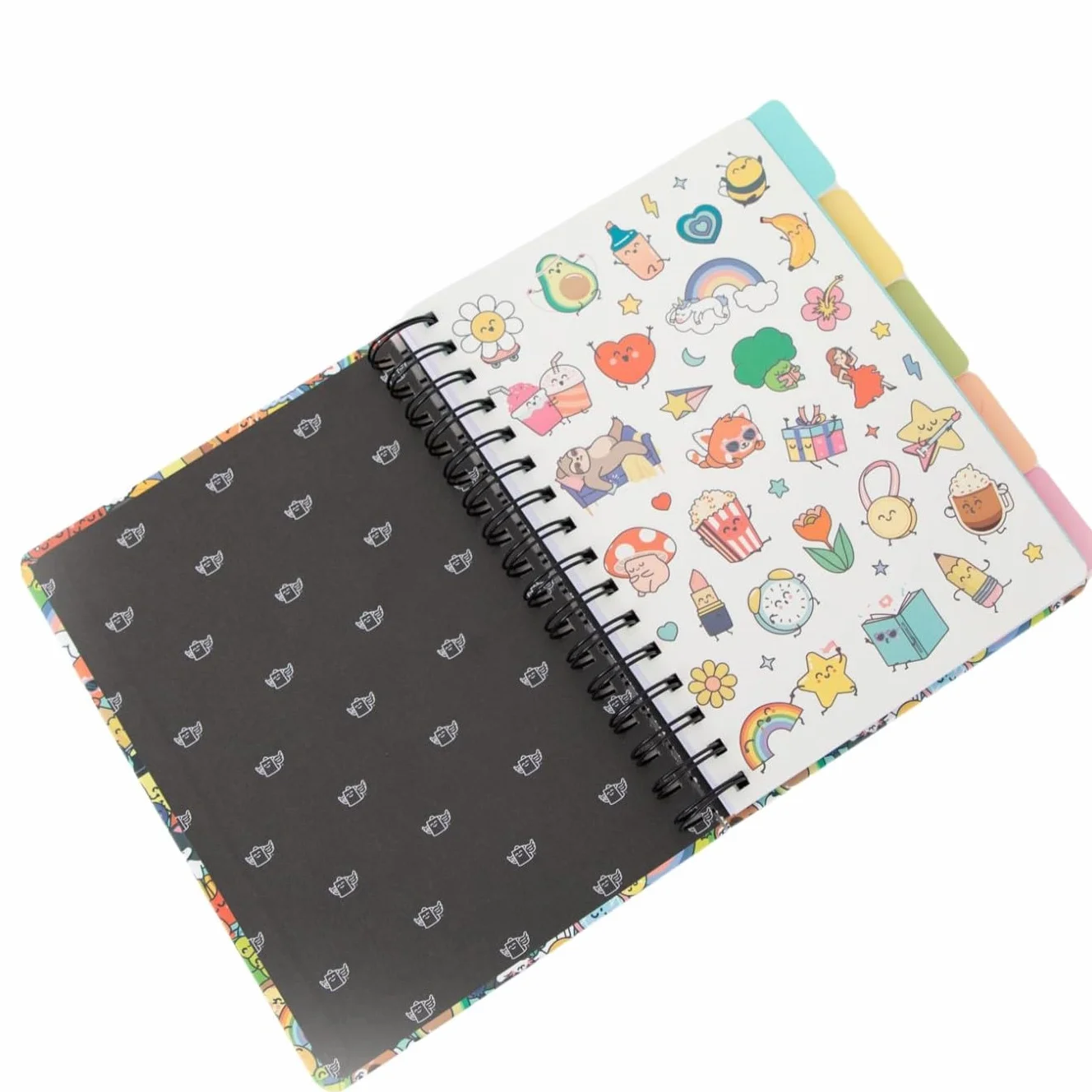 Mr. Wonderful Cahier A5 avec intercalaires Couverture rigide Reliure spirale 160 pages carrées