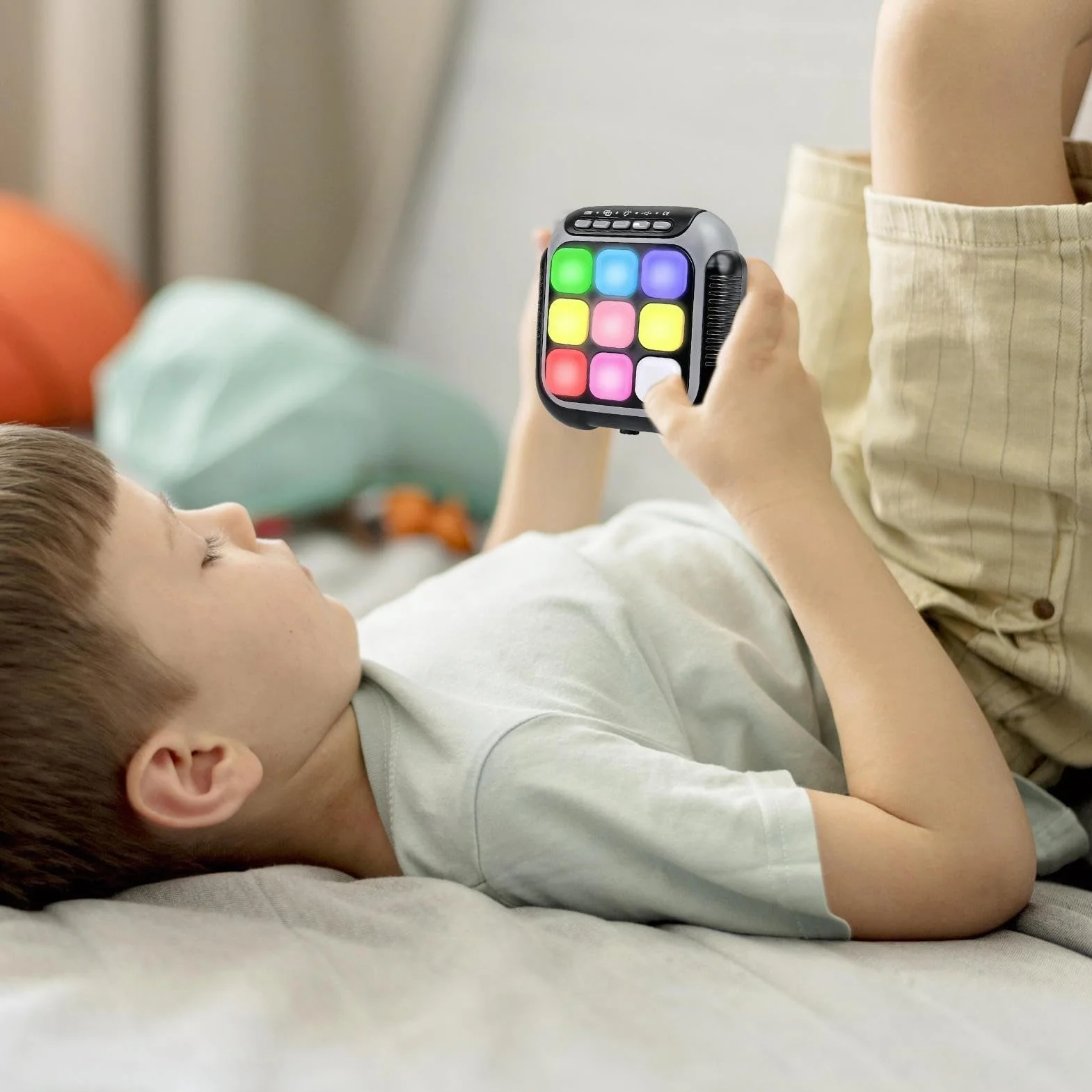 Jeu Sensoriel Fidget Électrique 1.89 Pouces Jouet d'Apprentissage Interactif pour Enfant