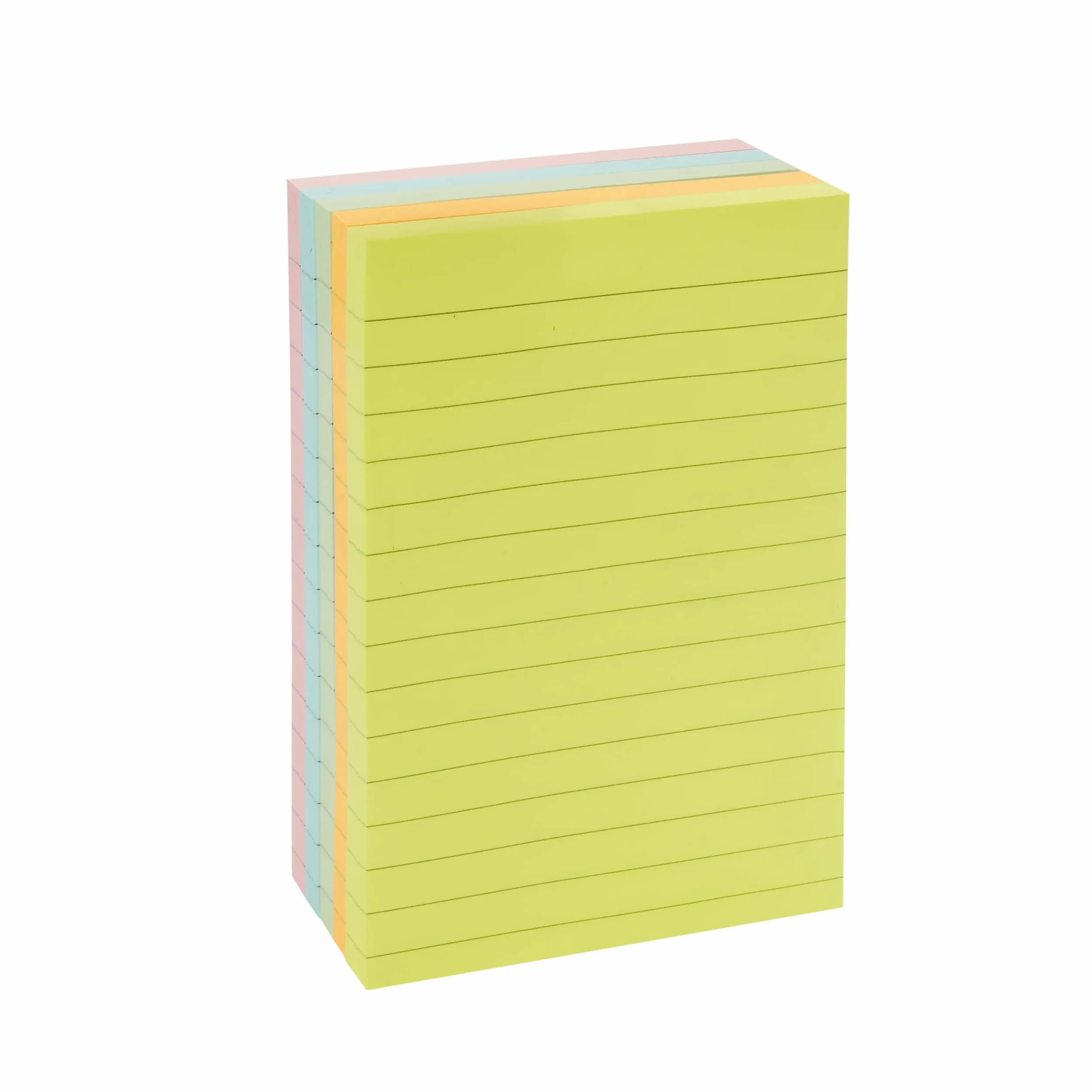 Amazon Basics Carrée blocs de feuillets autocollants lignés 102 x 152 mm Lot de 5