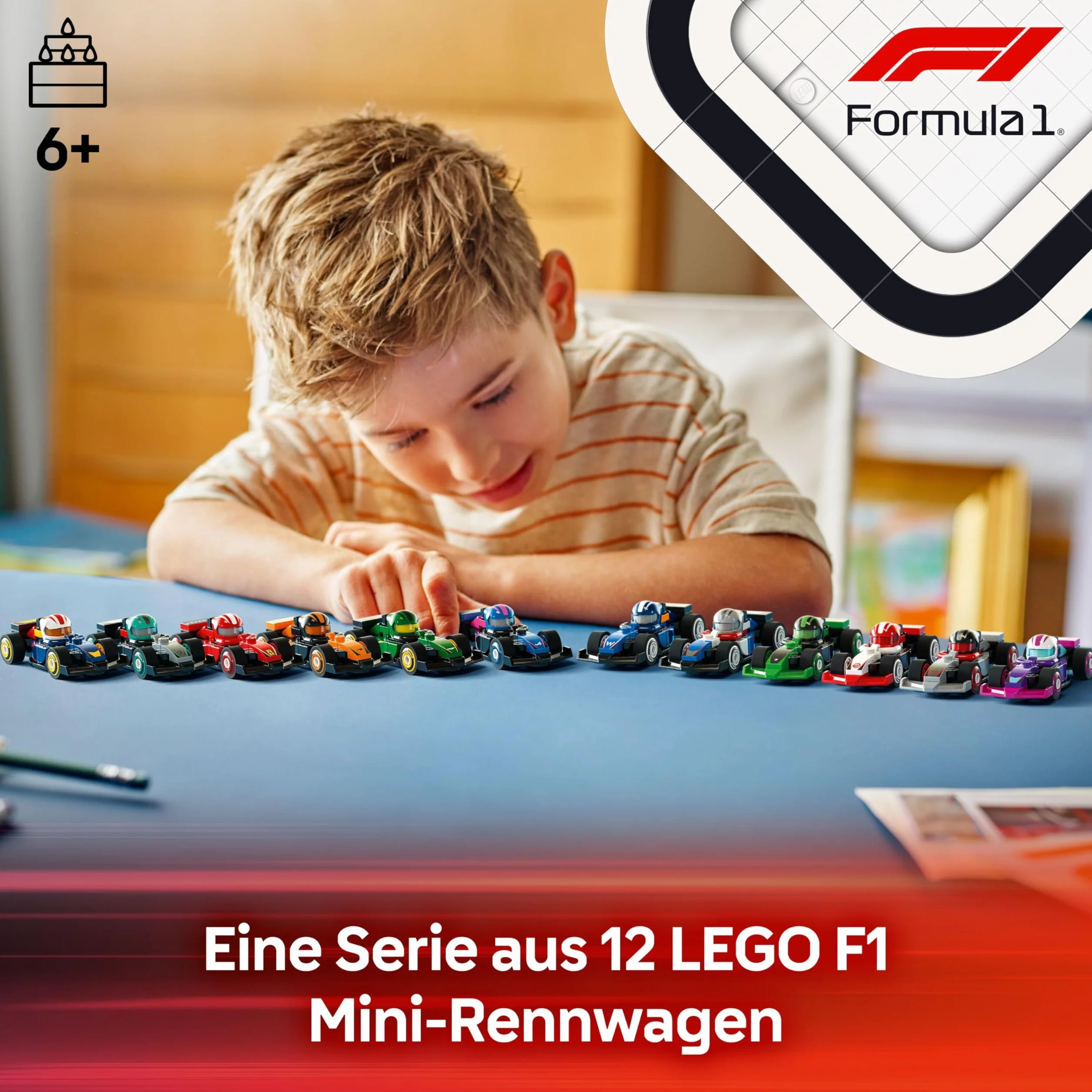Lego F1 Voiture de course série 71049, 12 voitures de Formule 1, kit complet de figurines
