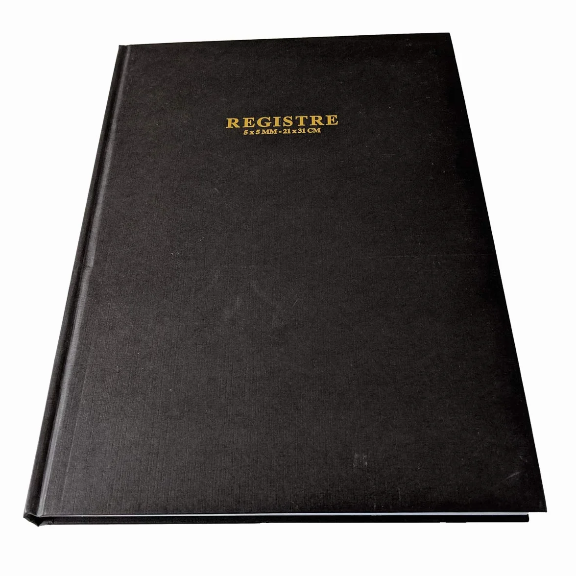 Registre 31x21 cm 300 pages Quadrillé 5x5 Couverture Papier finition toilée EZ Office