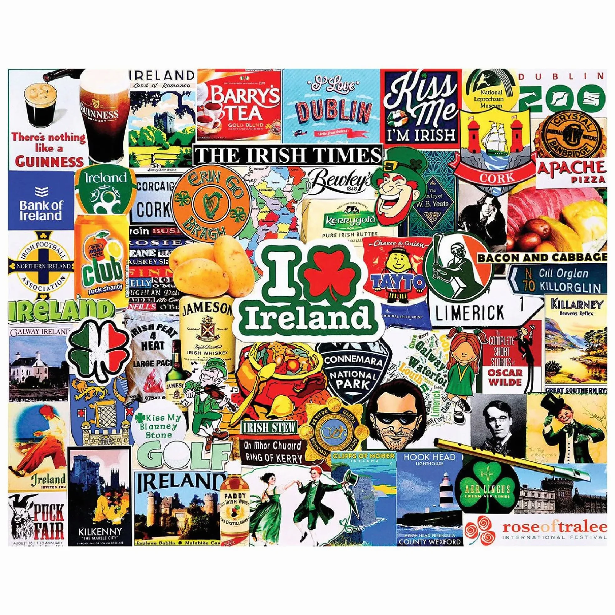 White Mountain - I Love Irlande, 1000 Pièce Puzzle, Irlande Puzzle