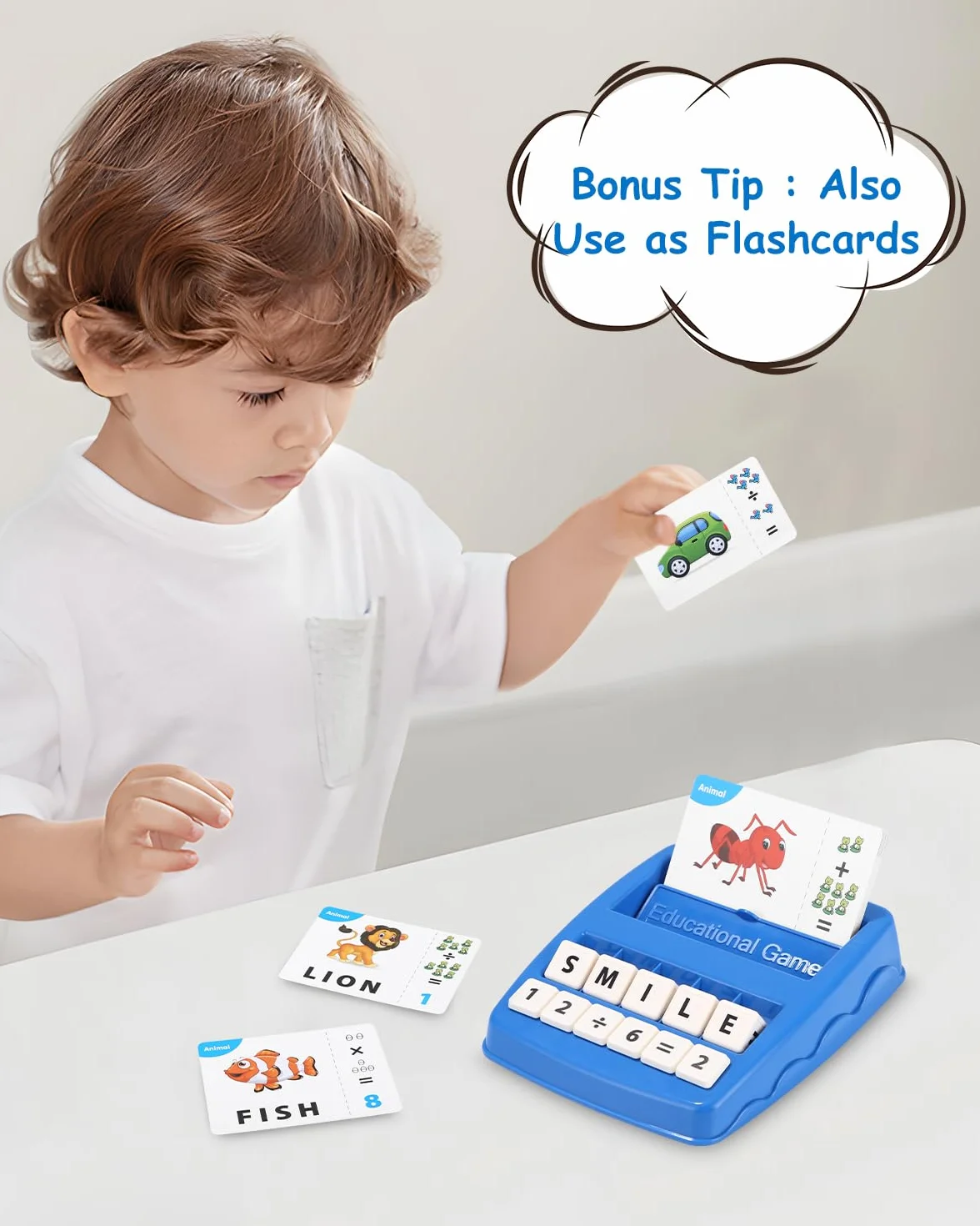 Jeux Educatif 3-8 Ans Cadeau Enfant Apprendre a Lire Lettre Scrabble