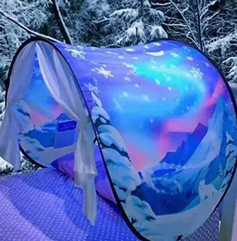 Fantasy Fun Tente de lit pliable Pop-up pour enfants Twin Dream