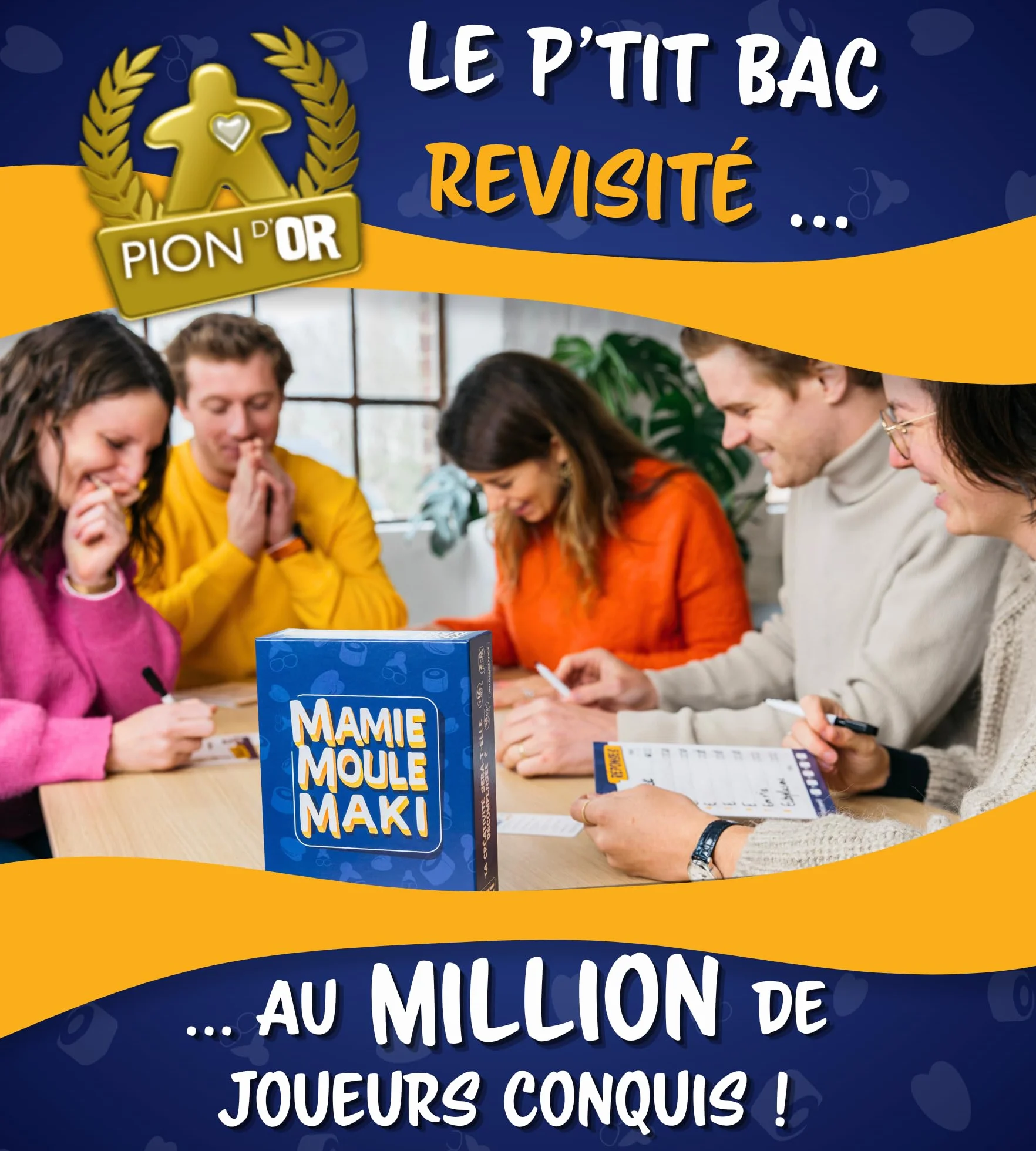 Mamie Moule Maki - Jeu de société Petit bac revisité 2 à 8 Joueurs