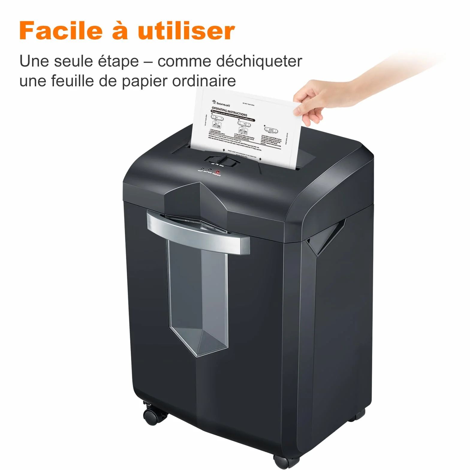 Bonsaii Feuilles lubrifiantes pour déchiqueteuse, 12 feuilles d'entretien 21,4 x 15,1 cm