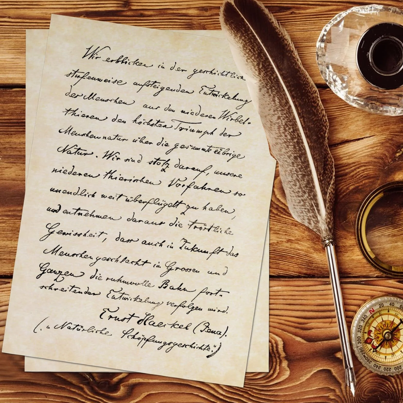 Papier à Lettre Vintage A4, Papier Antique DIN A4 pour Impression Recto Verso, Écrire, Certificats DIY (Jaune pâle)