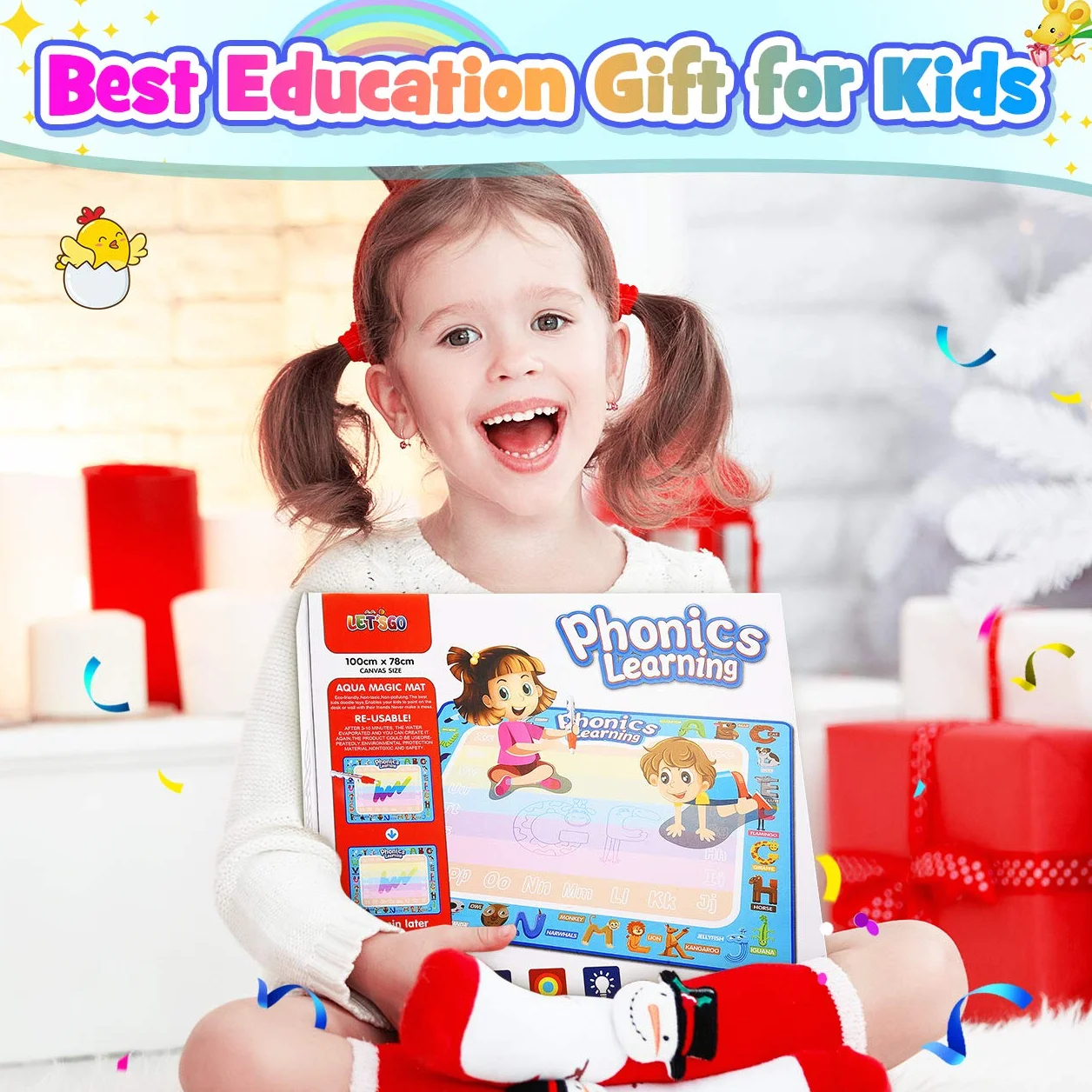 Tapis d'eau EUCOCO Jouet Enfant 1 2 3 Ans Cadeau Enfants Jeux Educatif