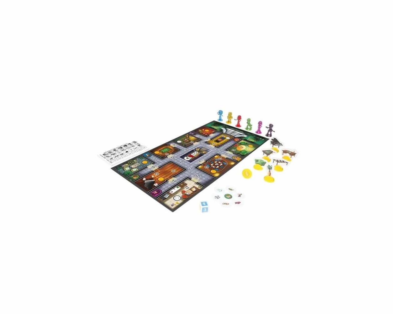 Hasbro Gaming Cluedo Junior Jeu de Plateau Le mystère du Jouet cassé pour Enfants 5 Ans Blanc Jaune