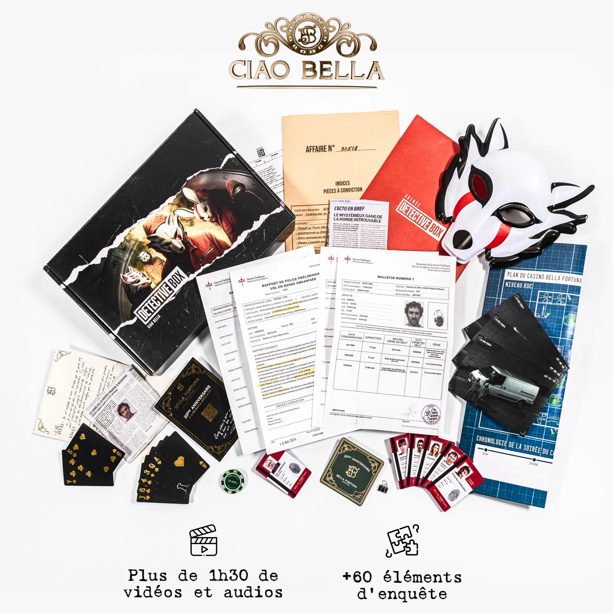 Pack 3 Enquêtes Immersives | Jeux d’Investigation & Énigmes | Escape Game Narratif (Monaco, Paris 1947, Alpes) | 1–5 Joueurs | Dès 14 Ans | Connexion Internet Requise
