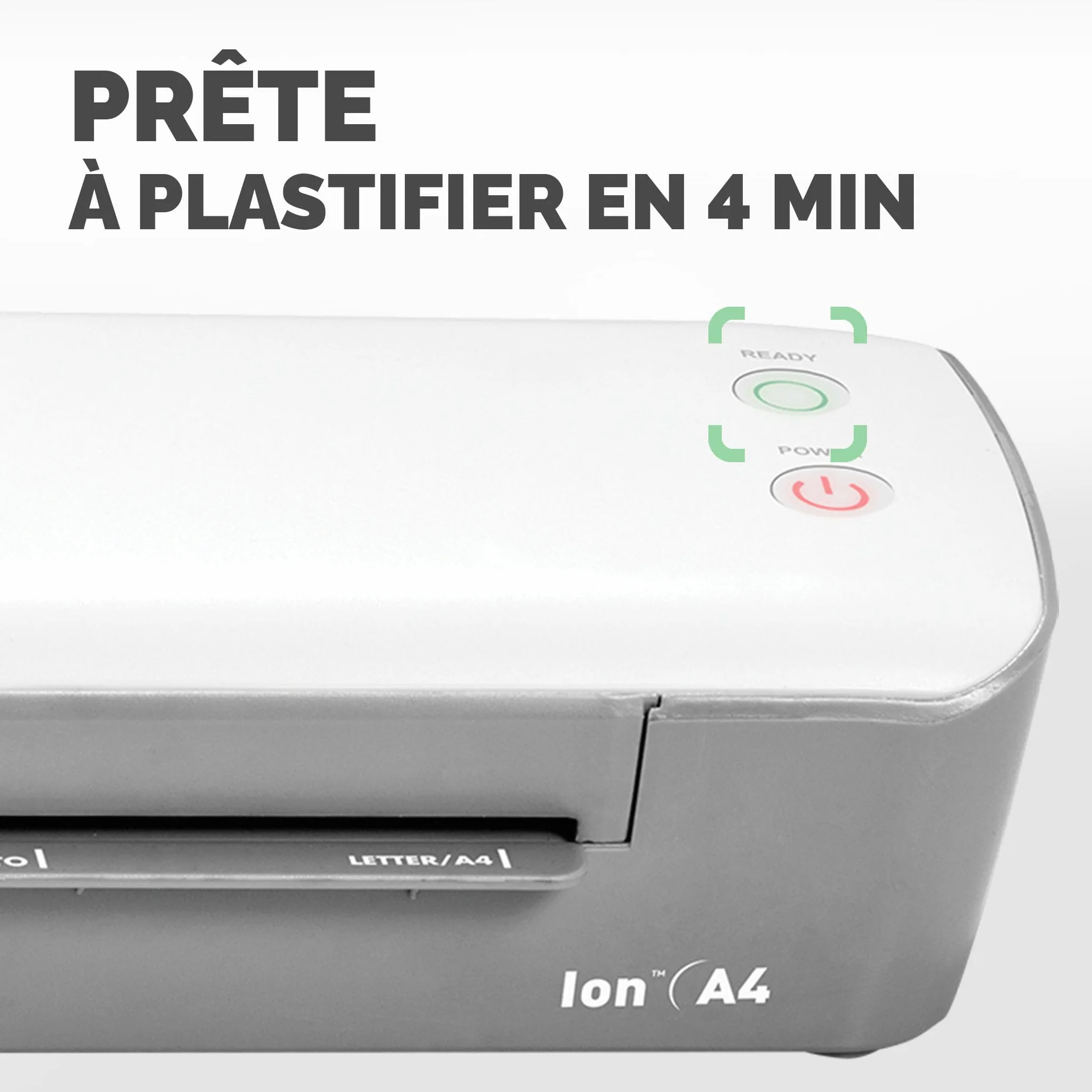 Fellowes Plastifieuse Ion A4 125 microns 30cm/min Blanc Gris