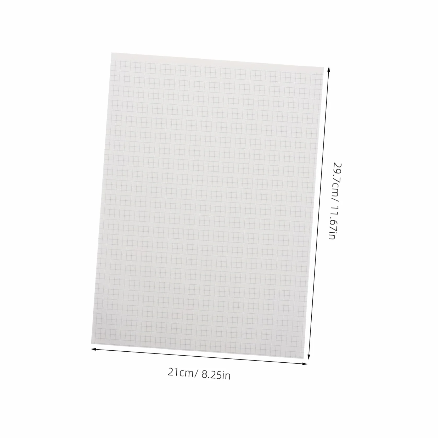 Cahier Papier Graphique Quadrillé Épaissi 40 Feuilles Grand Format pour Étudiants