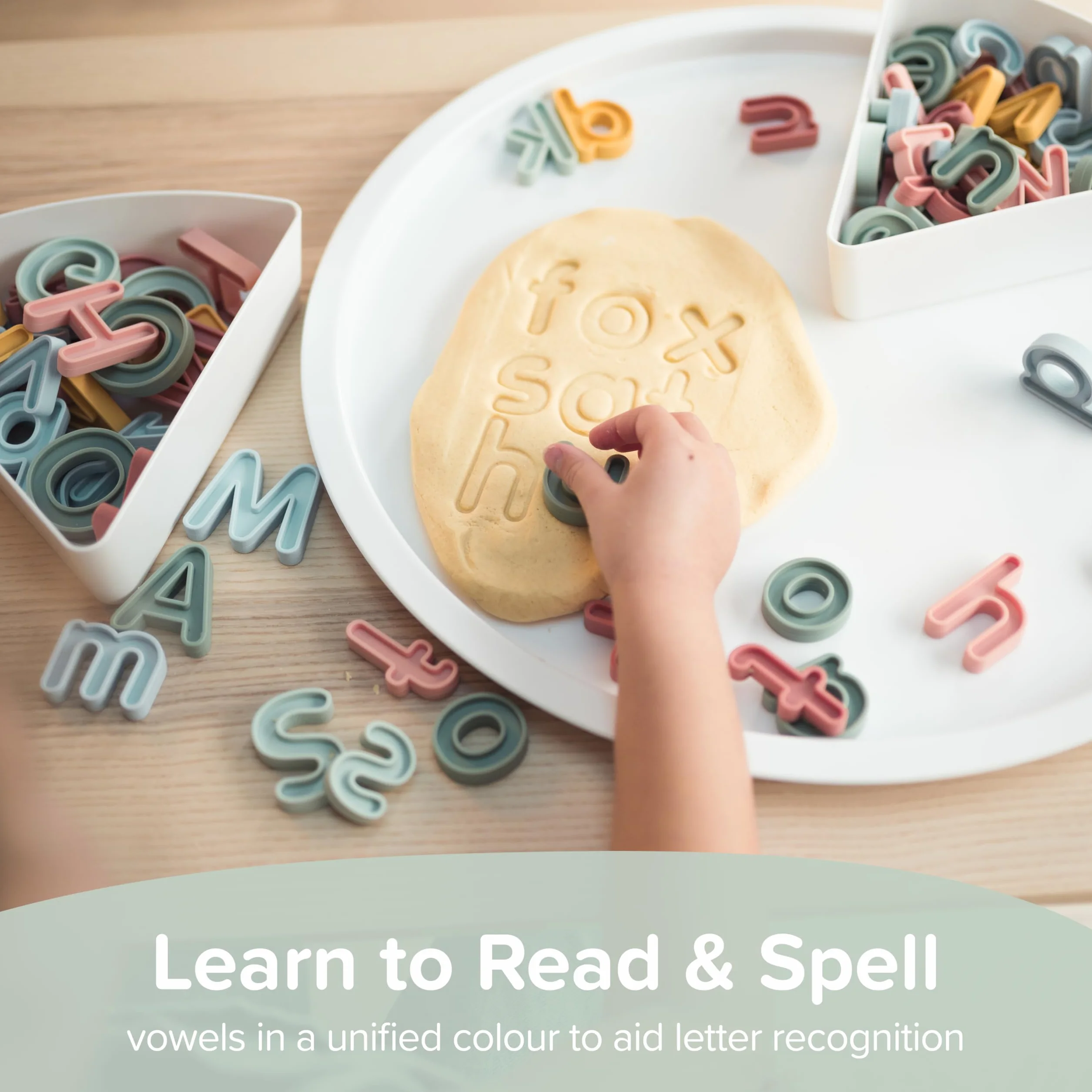 Inspire My Play Ensemble d'orthographe de Lettres Alphabet Enfants Jeu d'apprentissage 3 Ans sensoriel