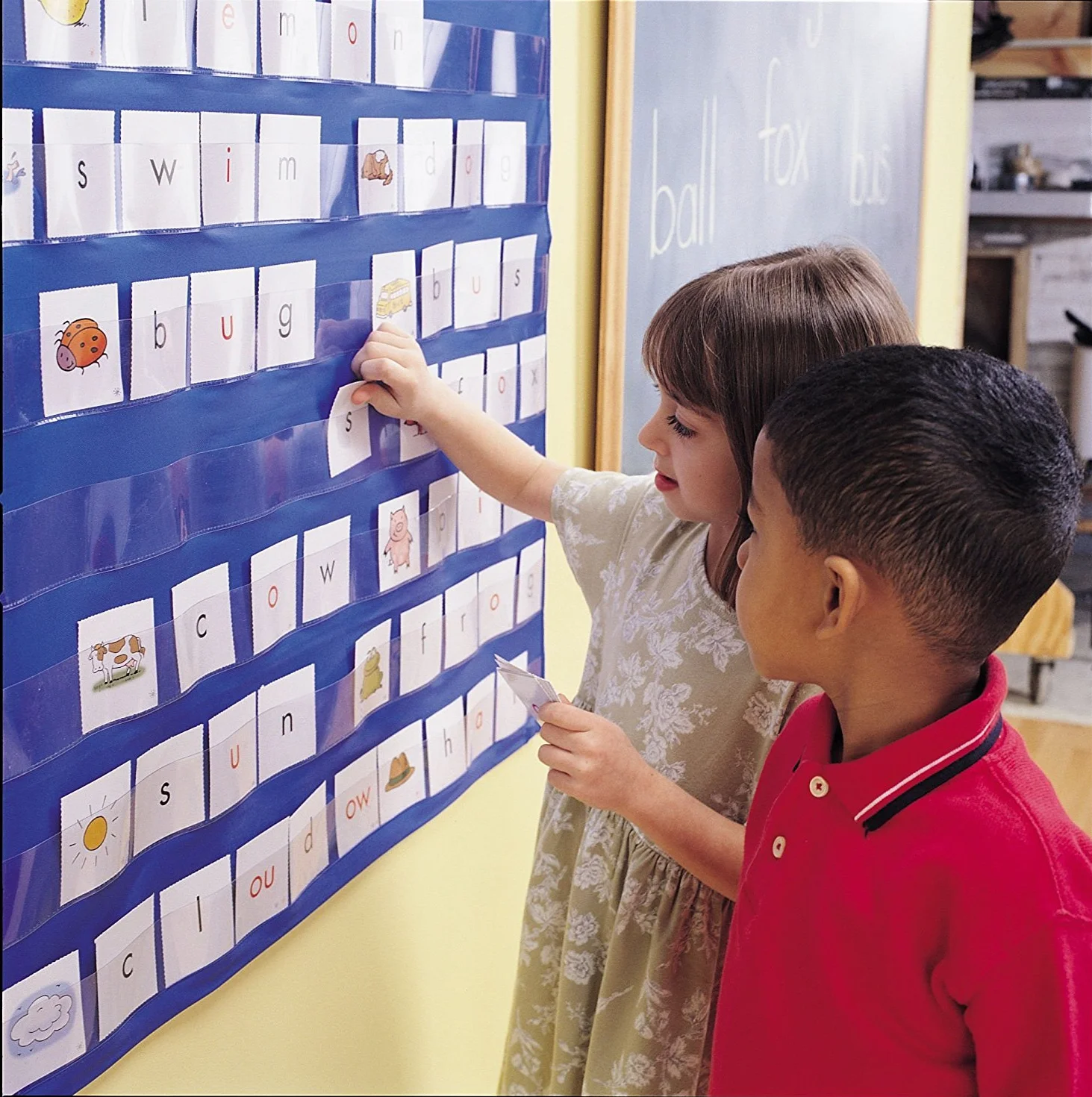 Tableau à Poches Mural Learning Resources – Organisation de Classe – Planning Visuel & Présence