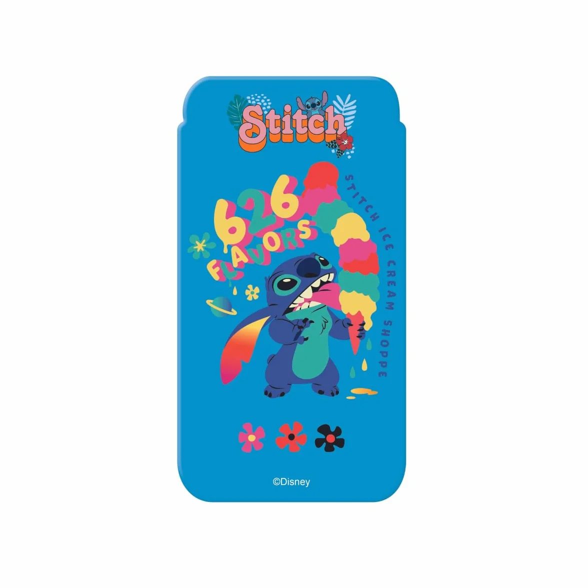 Lexibook Disney Stitch Calculatrice de Poche avec Couvercle de Protection, Fonctions Classiques et évoluées, à Piles et Solaire, Bleu, C45D