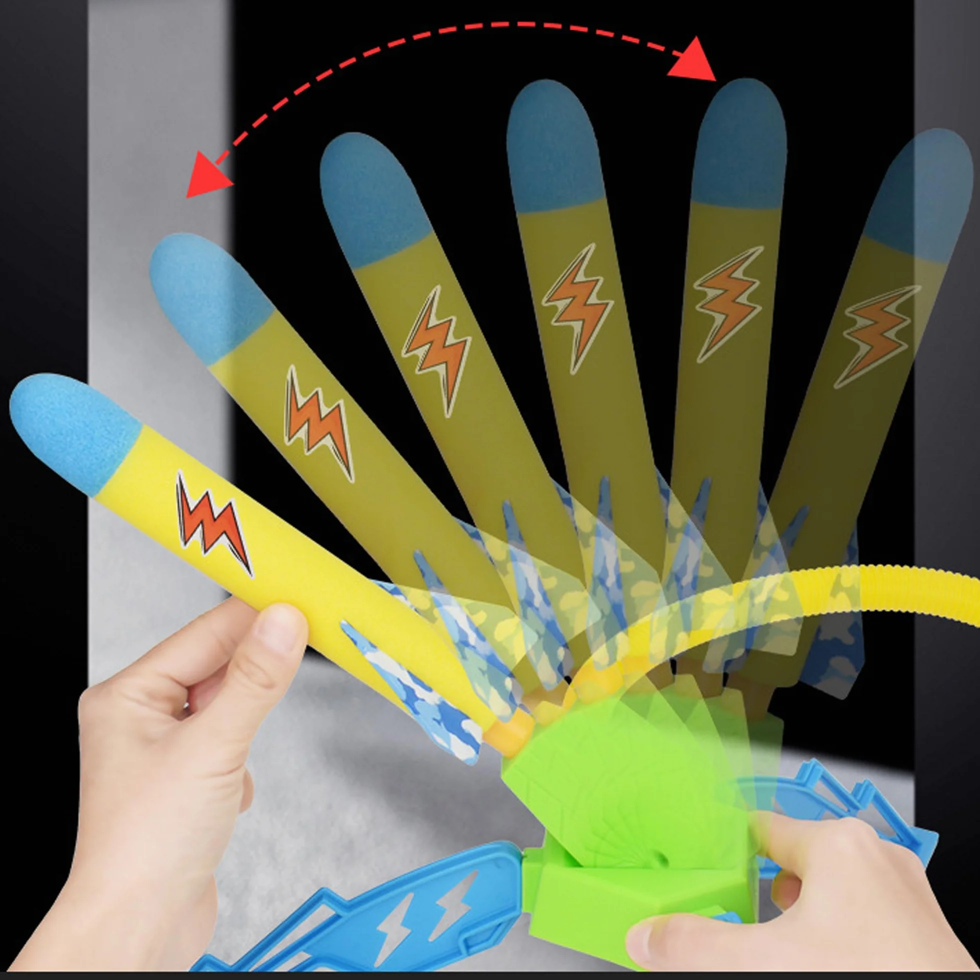 Lanceur de Fusée à Pédale pour Enfant 3-9 Ans, Jeux Extérieur, Cadeau Anniversaire Noël