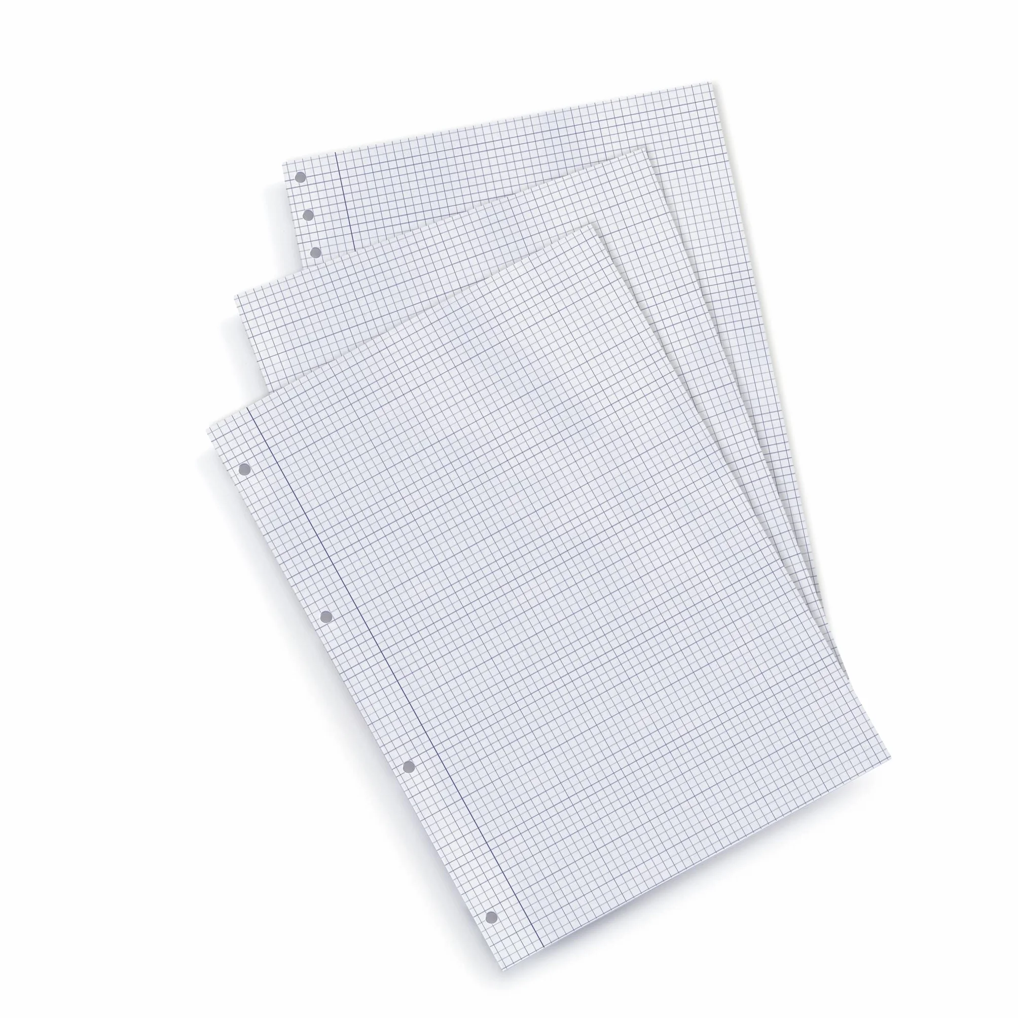 Miquelrius Bloc de recharge A4 100 feuilles quadrillées 4x4 mm 90 g/m² papier opaque perforé