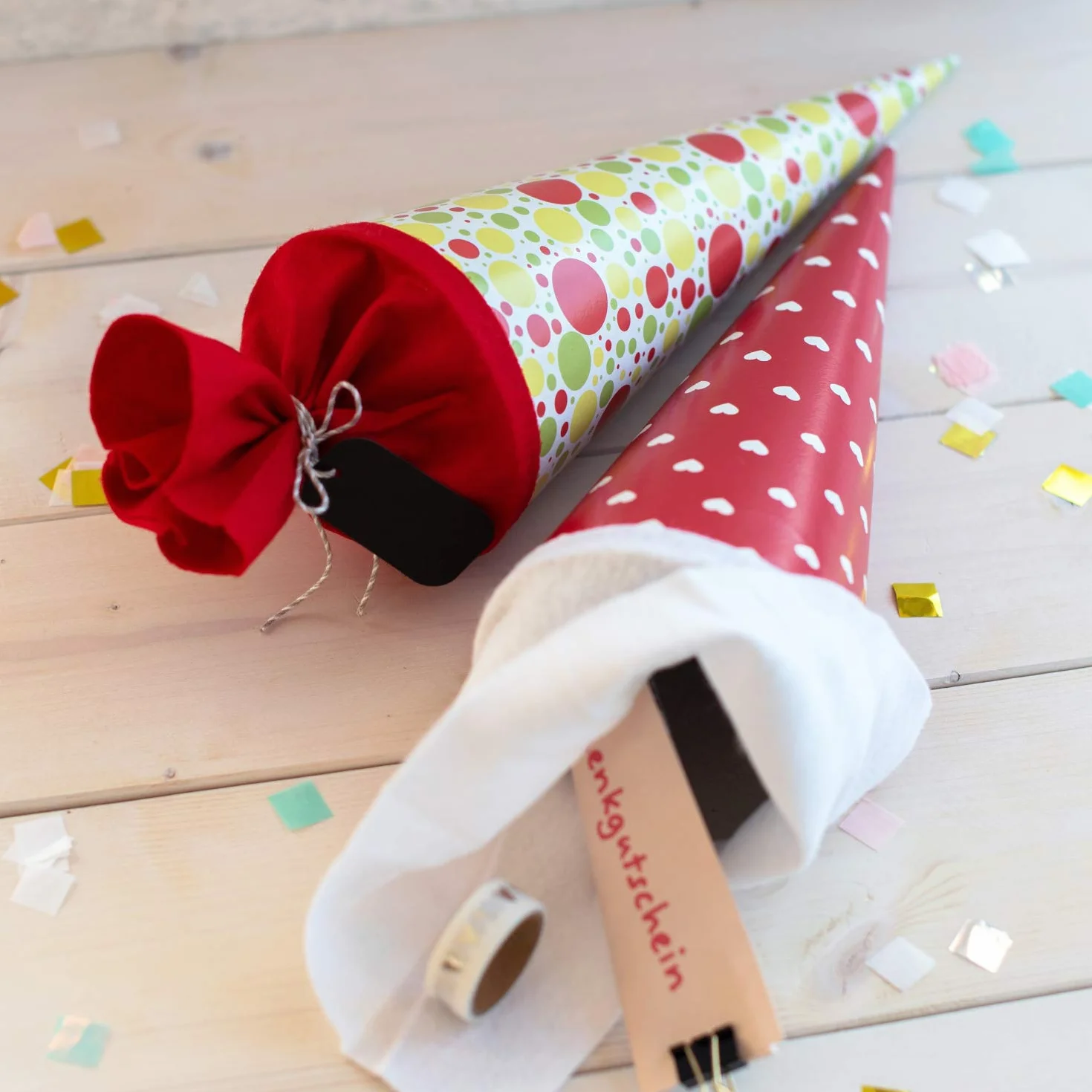 Goldbuch Sac Cadeau 35 cm Carton Verni avec Fermeture en Feutre Emballage Cadeau