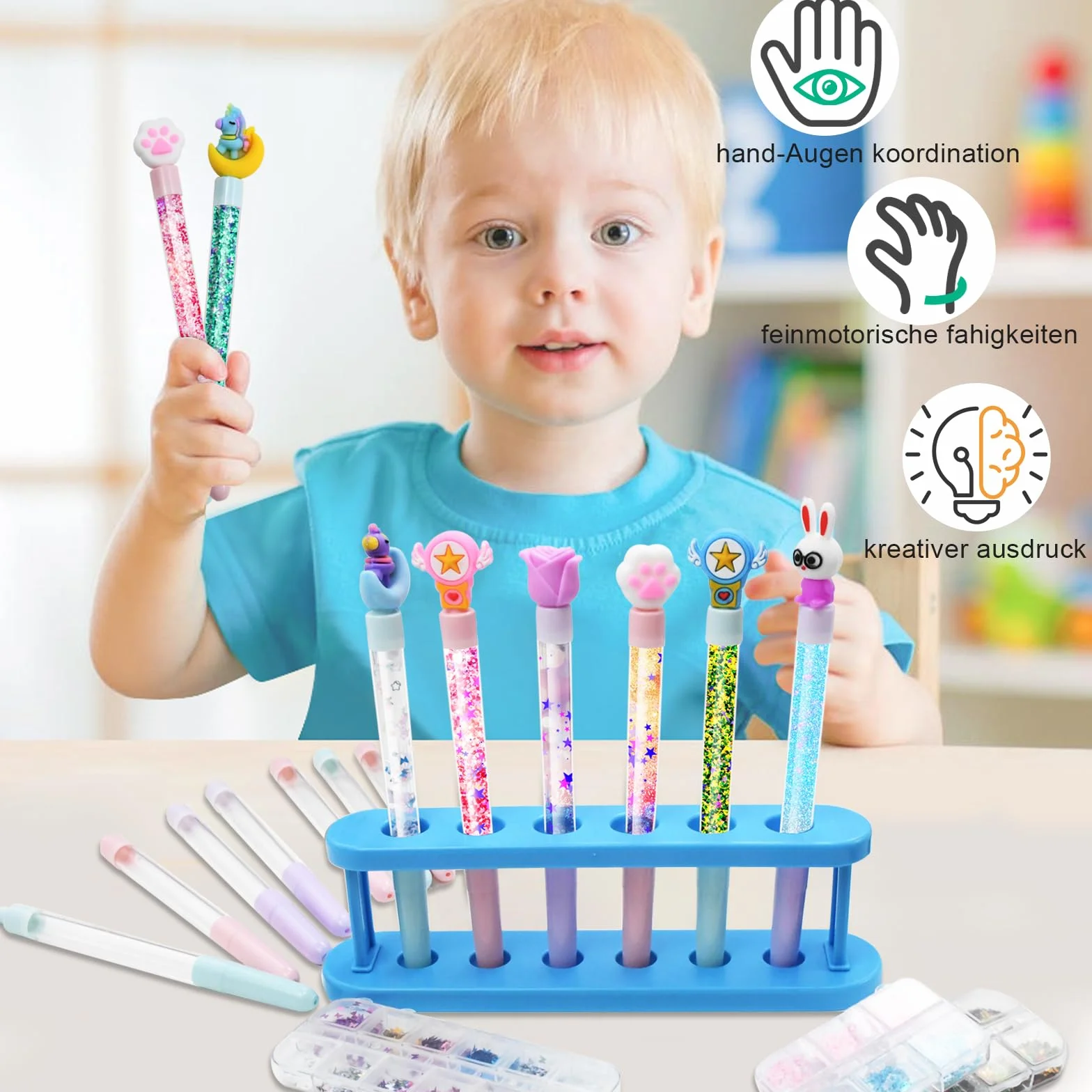 Fabrique a Stylo avec 72+ Accessoires, Kit Loisir Creatif Enfant 6-12 Ans