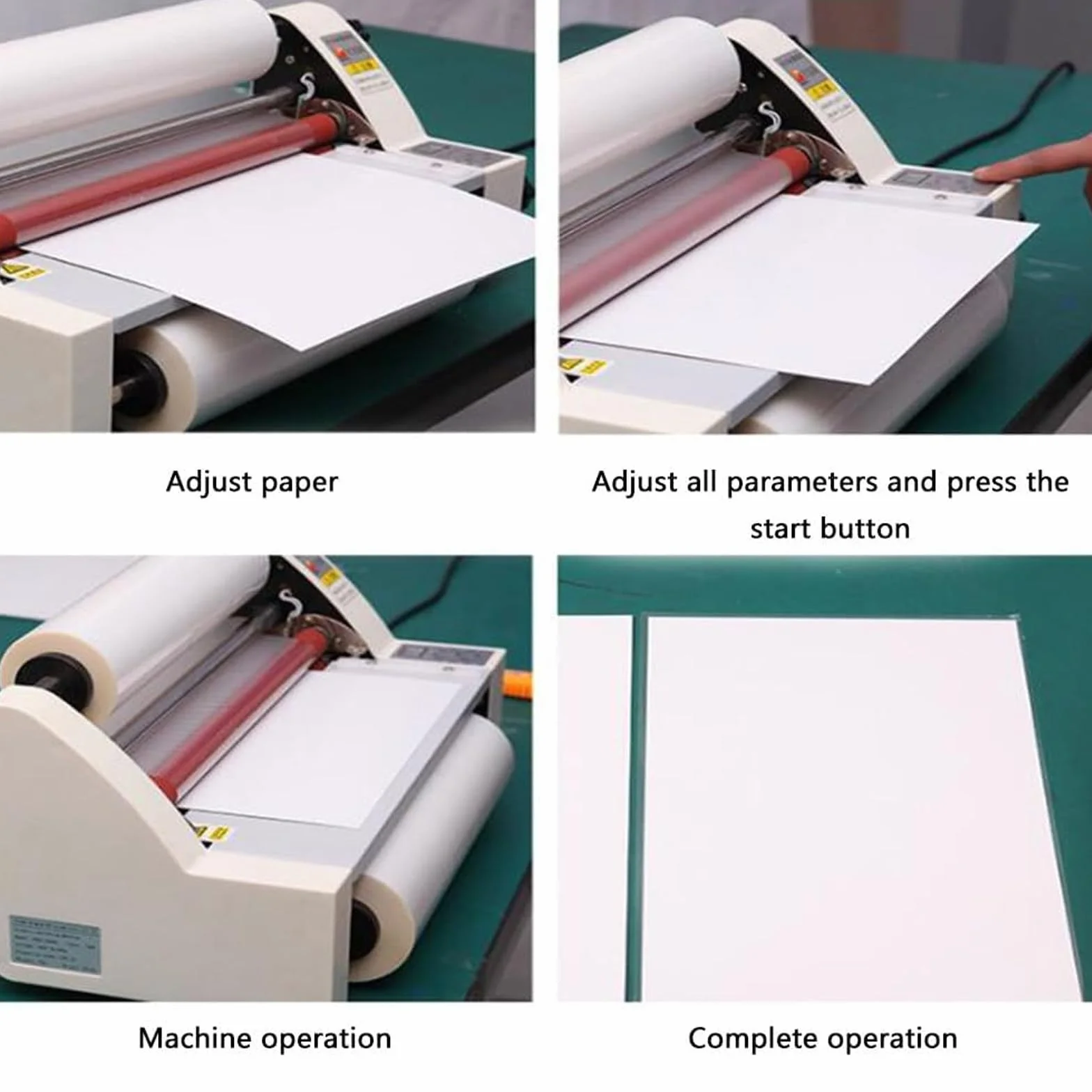 Laminateur Thermique A2/A3/A4 Machine À Plastifier Chaud et Froid 350 mm/450 mm Plastifieuse 220 V