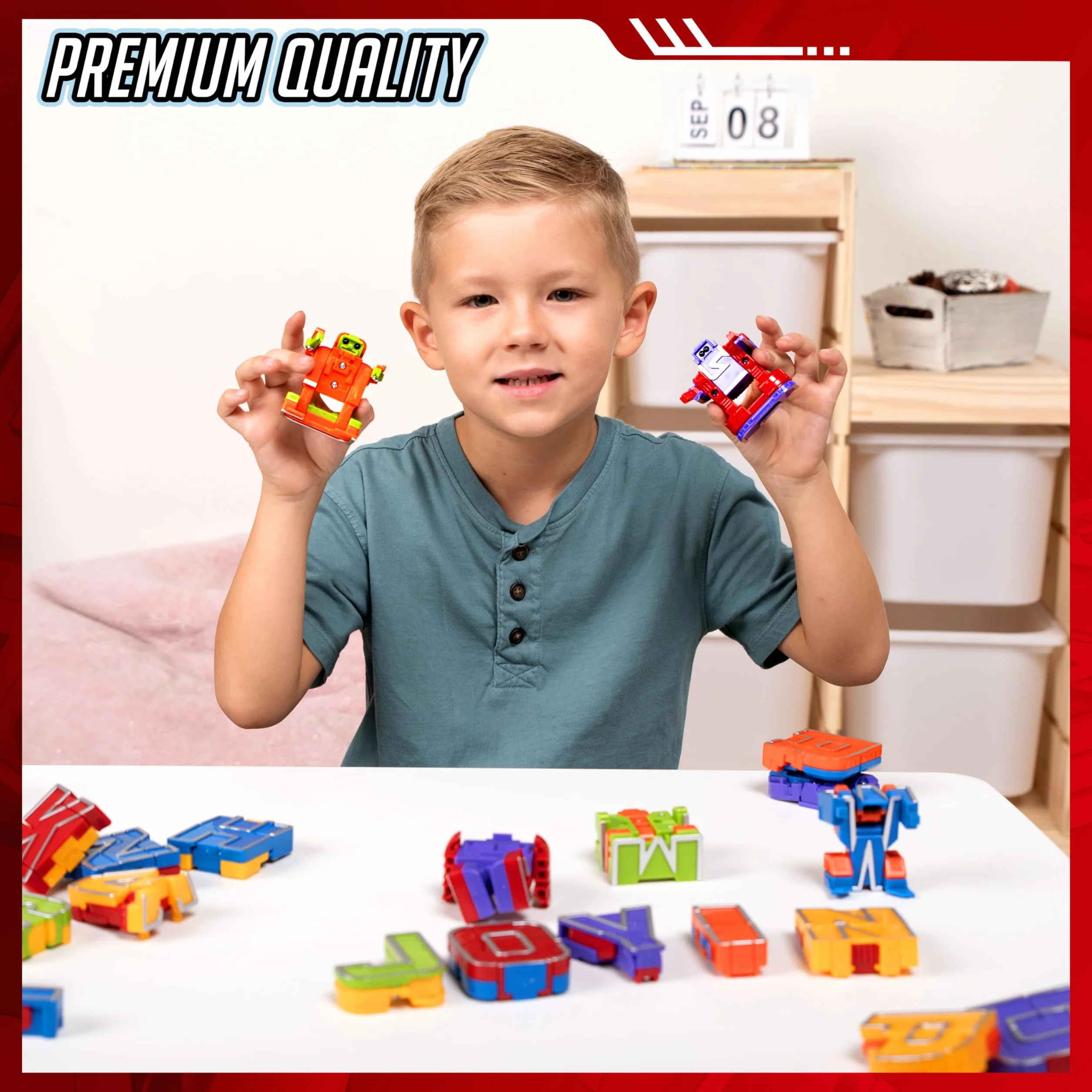 JOYIN Alphabet Robot Action Figure Jouets ABC Apprentissage Éducatif pour Enfants