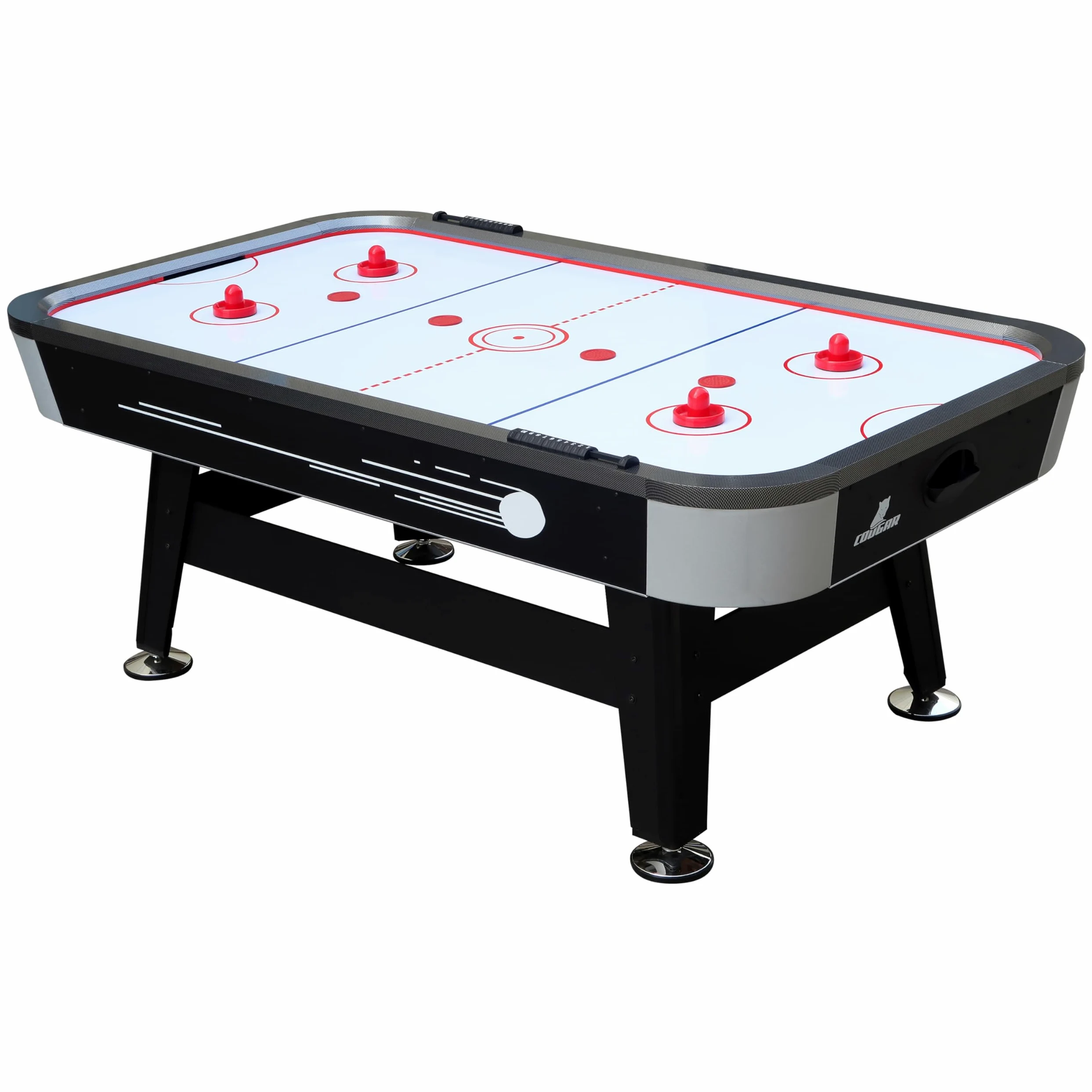 Cougar Air Hockey De Table Super Scoop 7Ft pour L'Intérieur | Accessoires Inclus | Table Jeu pour Tous Les âges