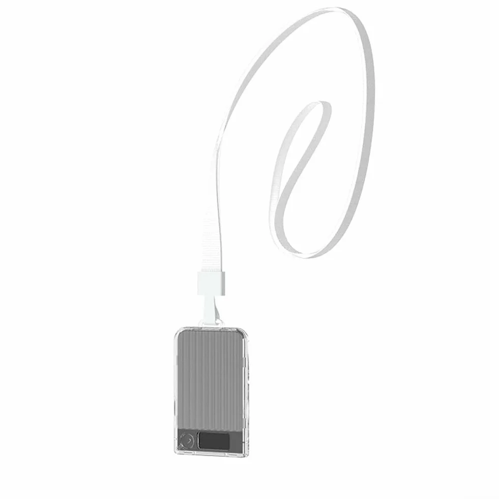 Étui de protection pour ordinateur portable Plaud Note/Plaud Note Pro AI, support magnétique, cordon de serrage, gris