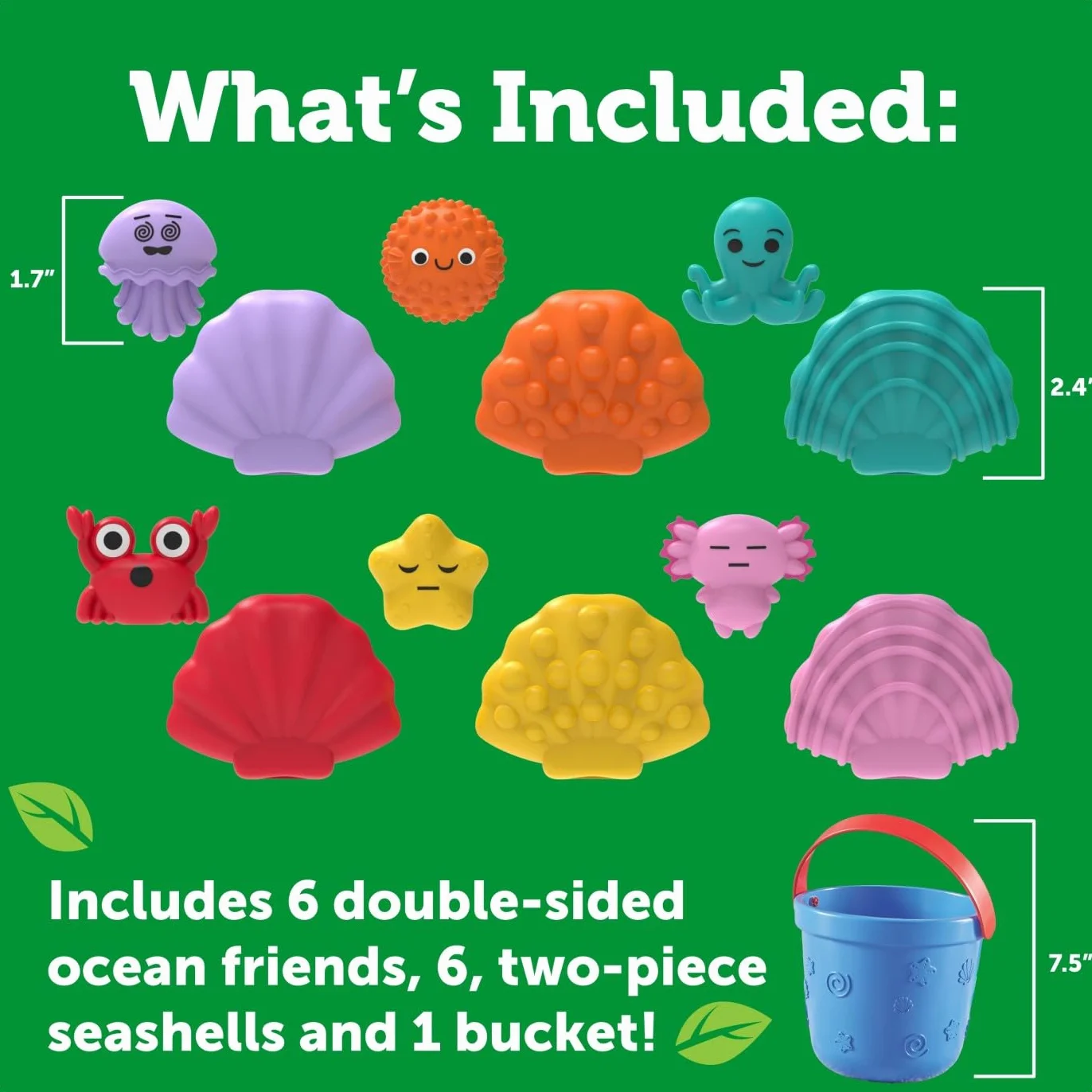 Learning Resources Coquillages Émotion Océan, Exploration des Émotions, Jeu Sensoriel, 19 Pièces, 18 Mois+